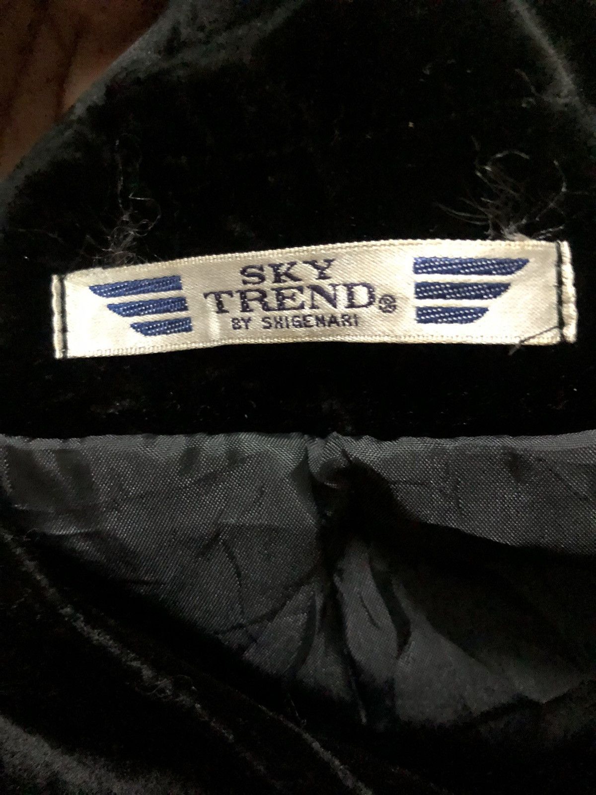 If Six Was Nine × Japanese Brand × Le Grande Bleu (L.G.B.) Sky Trend By Shigenari Velvet Jacket Size S / US 4 / IT 40 - 3 Thumbnail