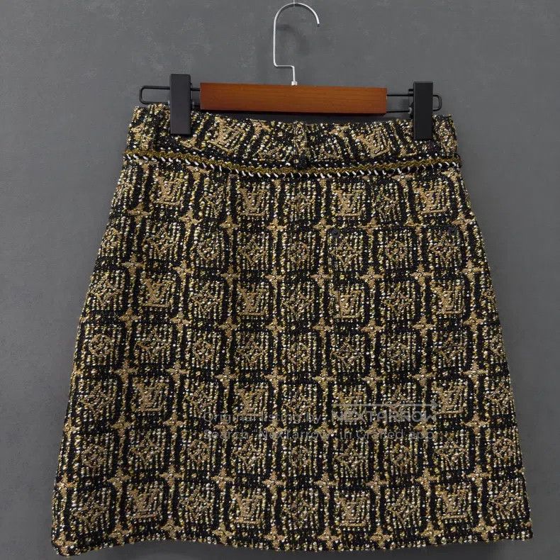 Louis Vuitton Louis Vuitton Classic woolen logo skirt Size 33" - 2 Thumbnail