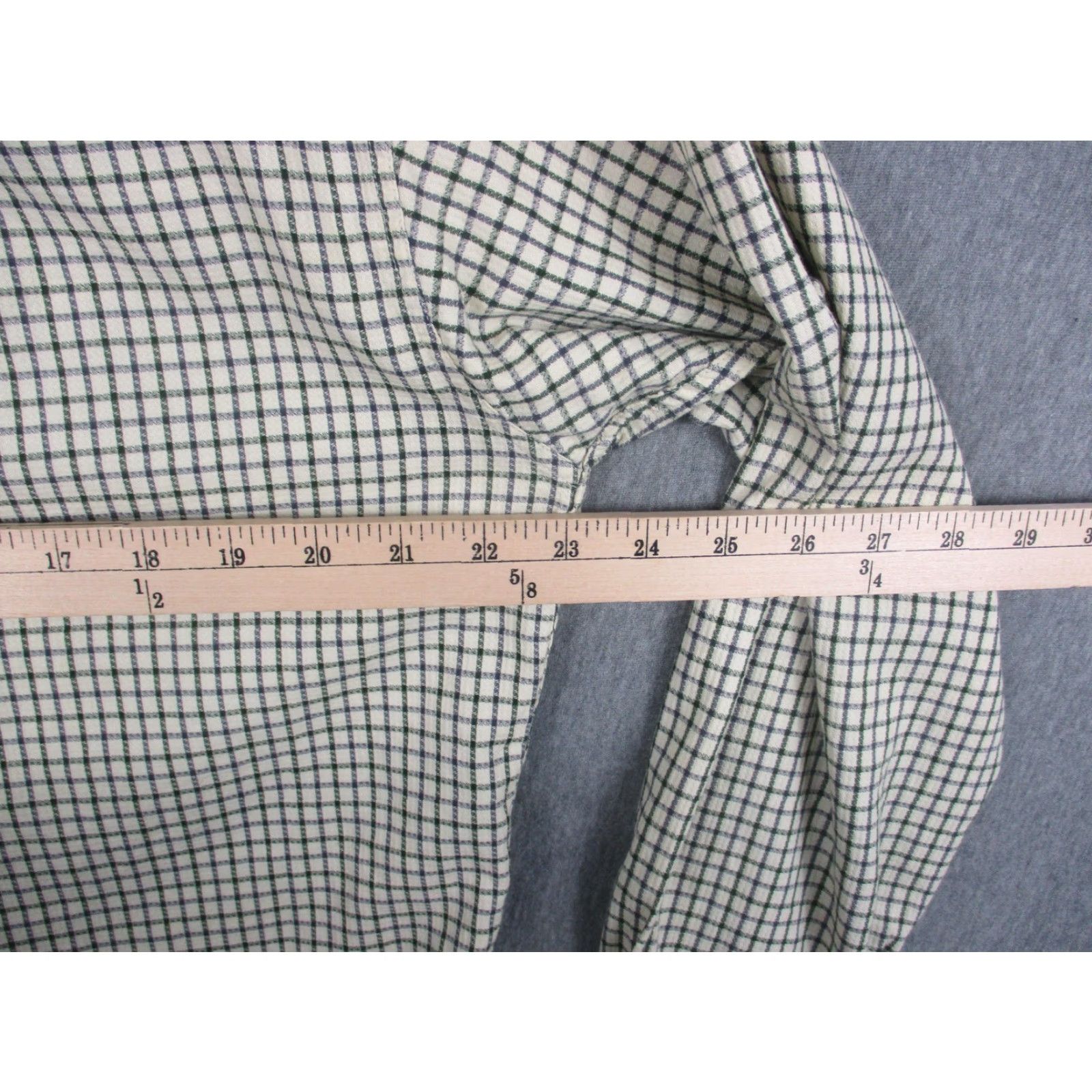 Ermenegildo Zegna VINTAGE Ermenegildo Zegna Shirt Mens Large Green Blue Plaid Button Down Long Sleeve Size US XL / EU 56 / 4 - 7 Thumbnail