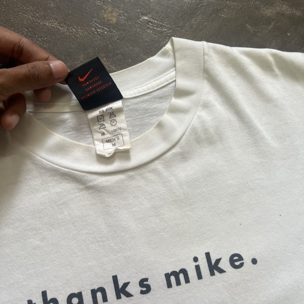 Nike Vintage Nike “Thanks Mike.” Michael Jordan Tribute Tee Size US L / EU 52-54 / 3 - 4 Thumbnail