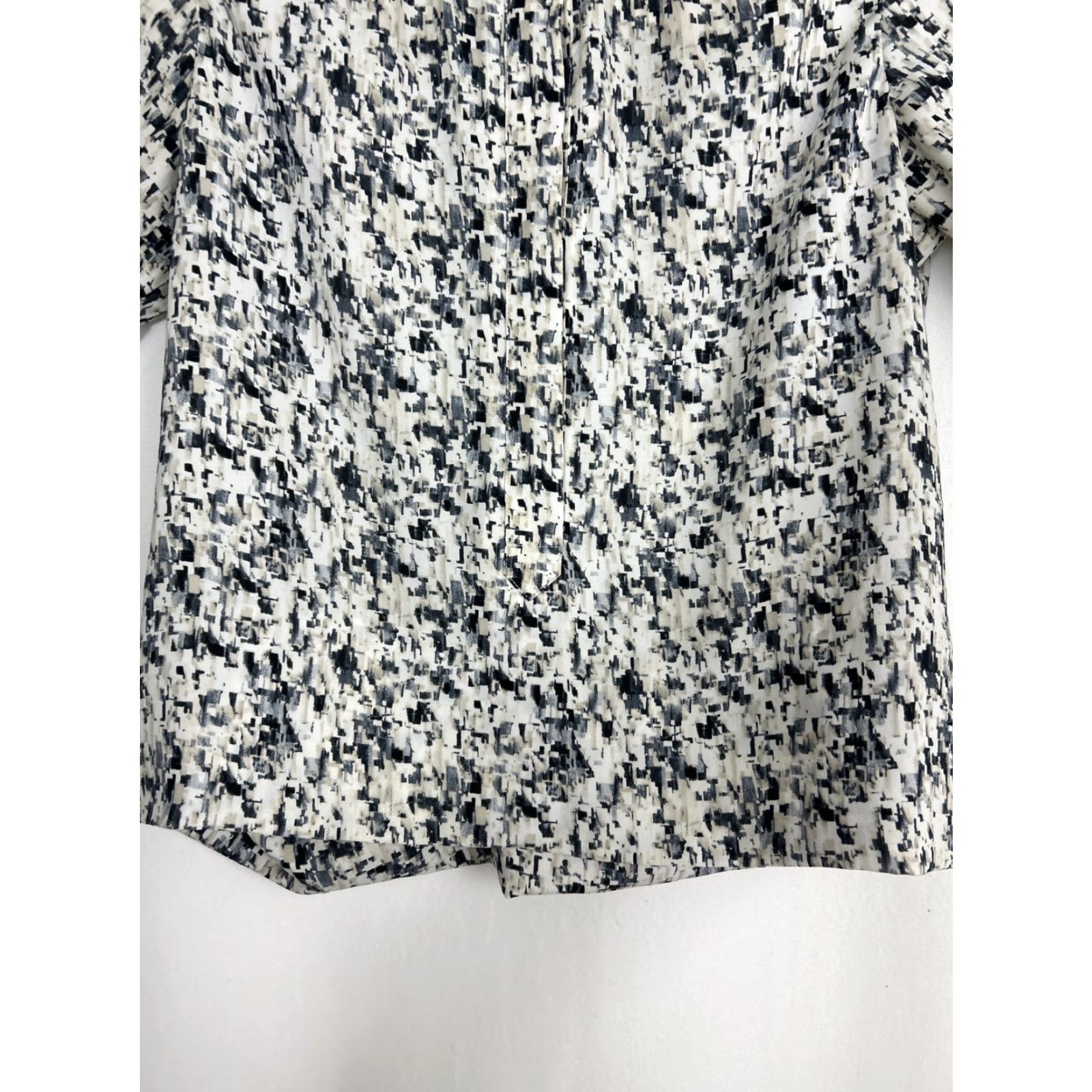 Vintage CAbi Womens Blouse Shirt Popover Shatter Split Neck White Blue Round Neck Long Sleeve Medium M Tunic Women Size M / US 6-8 / IT 42-44 - 6 Thumbnail