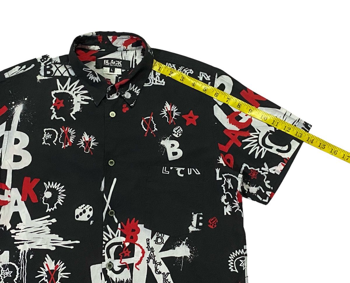 Comme des Garcons × Comme des Garcons Black Rare🔥Comme Des Garçons Black Fullprint Shirt Button Ups Size US L / EU 52-54 / 3 - 8 Thumbnail