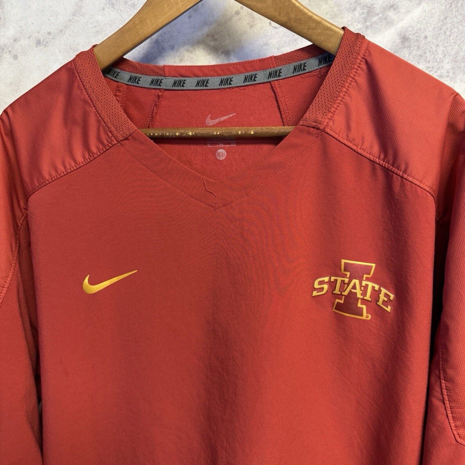 Nike Iowa State Cyclones Nike Jacket Mens XL Red College Logo Pul Size US XL / EU 56 / 4 - 3 Thumbnail