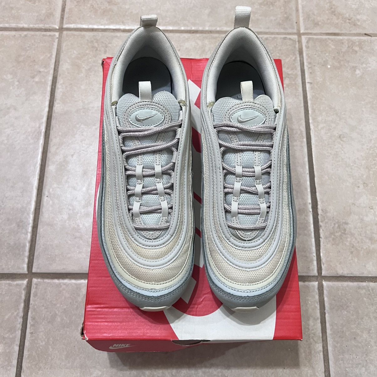 Nike Size 9.5 - Nike Air Max 97 Premium Light Pumice 312834004 AM Size US 9.5 / EU 42-43 - 4 Thumbnail