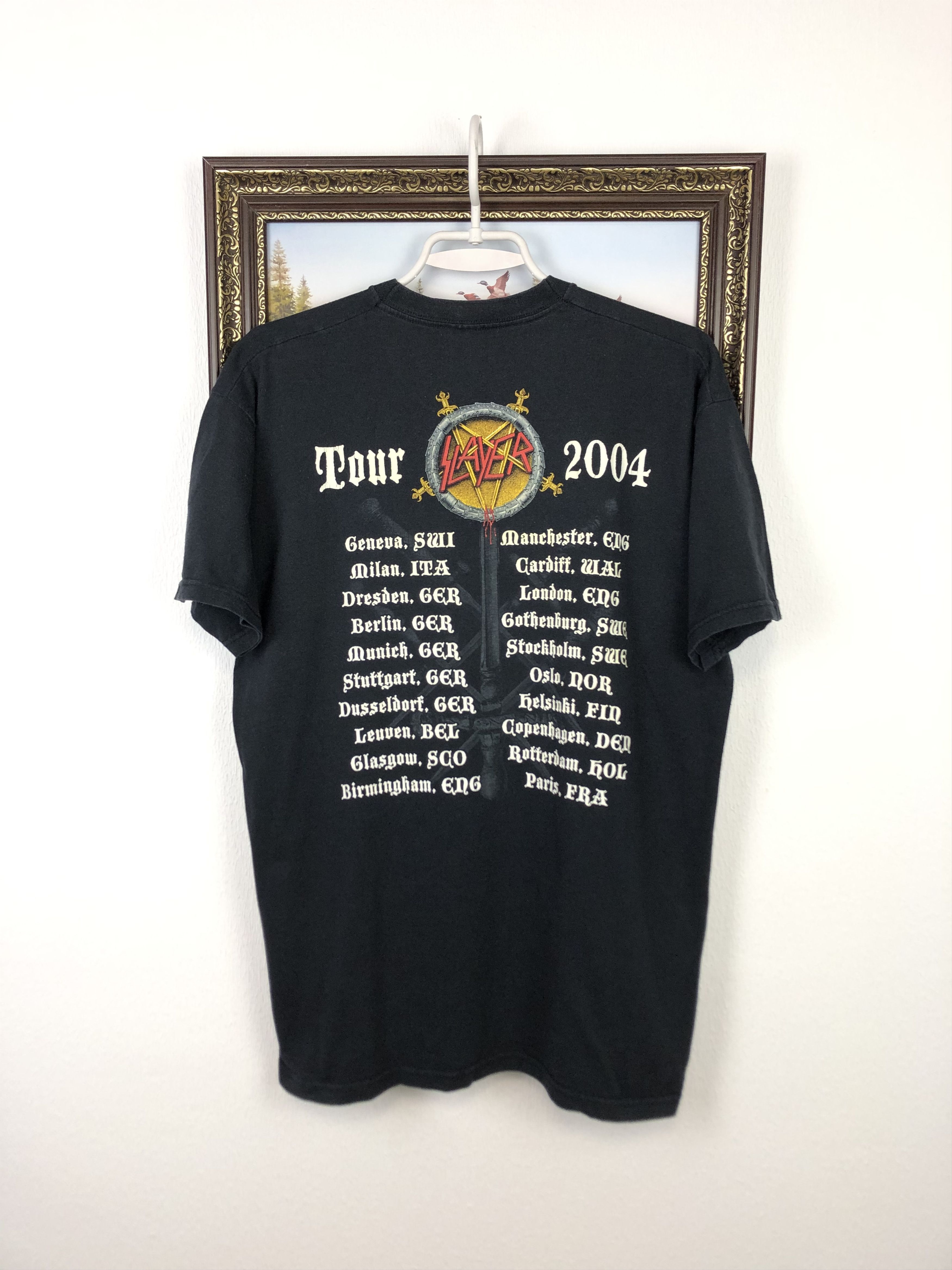 Vintage Vintage 2000's Slayer Shirt Seasons In The Abyss Band Tee Size US M / EU 48-50 / 2 - 6 Thumbnail