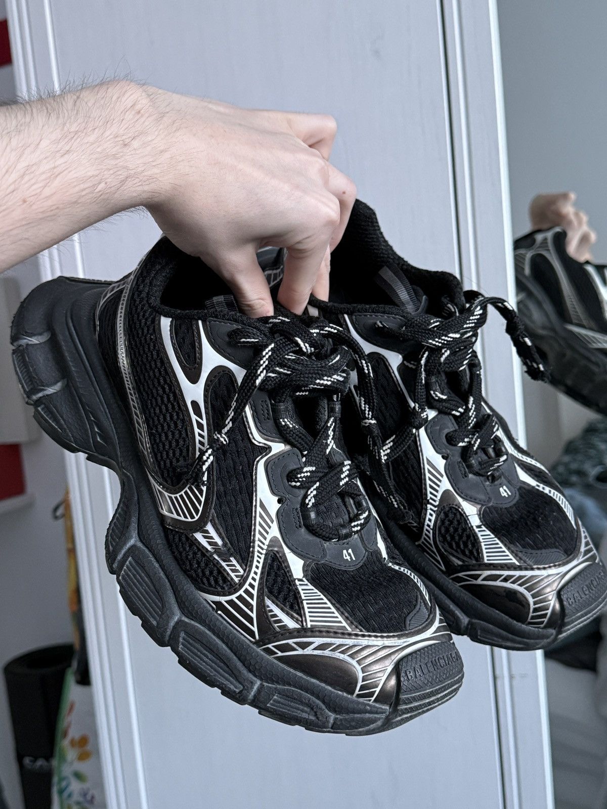 Balenciaga Balenciaga 3XL black/white Size US 8.5 / EU 41-42 - 19 Thumbnail