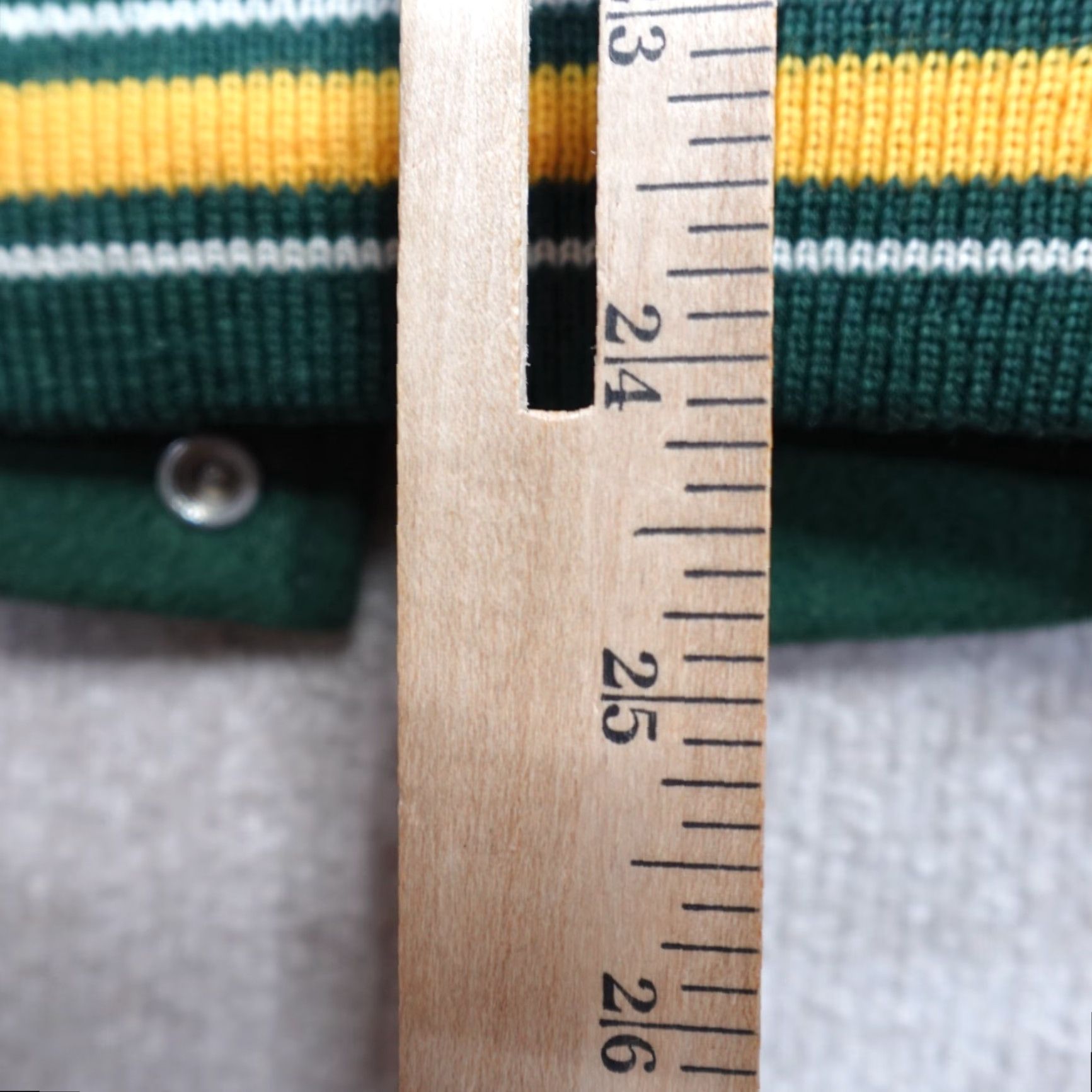 JW Anderson Dehen Jacket Varsity Green Wool Leather Snap S Small - Men - Short - United States - Chris Anderson - Mustangs Redmont? Size US S / EU 44-46 / 1 - 4 Thumbnail