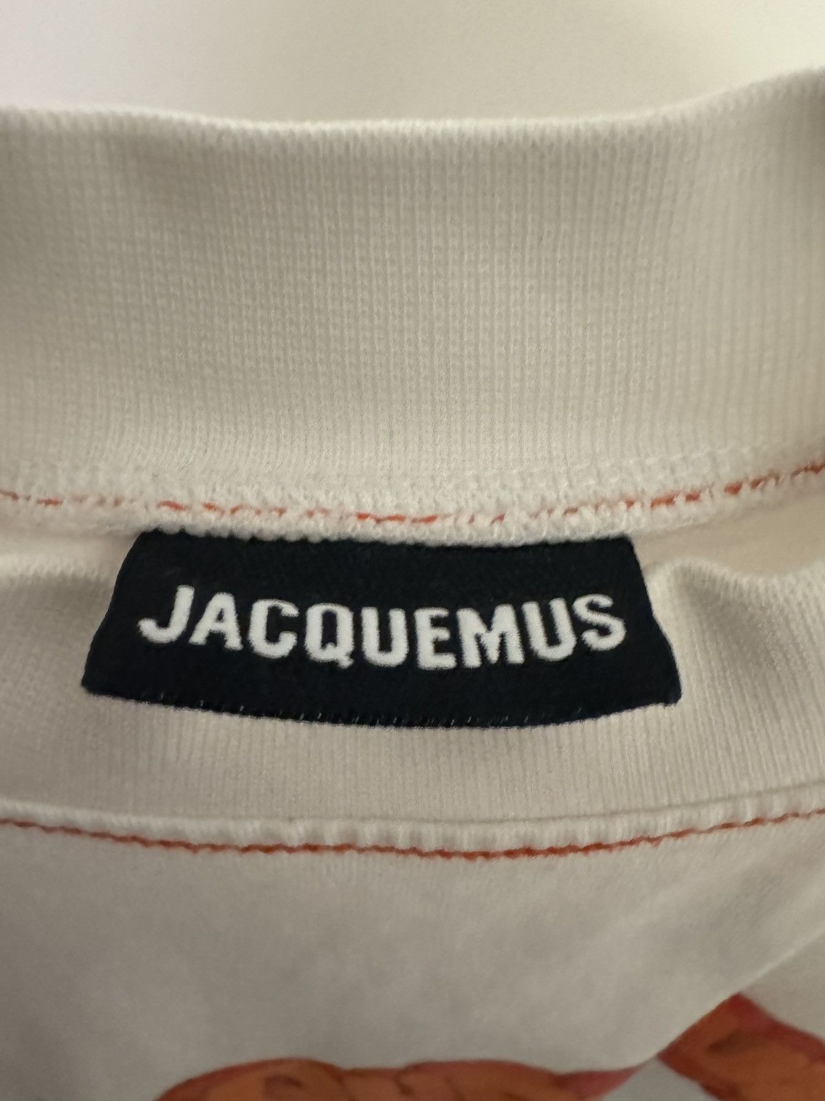 Jacquemus Jacquemus Long Sleeve Paste Logo T-Shirt in White Size US XS / EU 42 / 0 - 3 Thumbnail