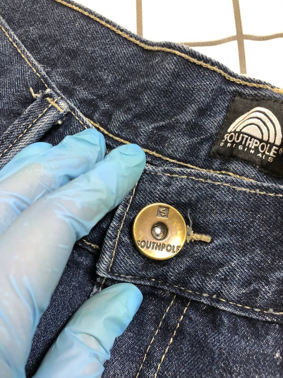 Southpole Y2K Southpole Big Logo navy blue denim pants size 30 Size US 32 / EU 48 - 13 Thumbnail