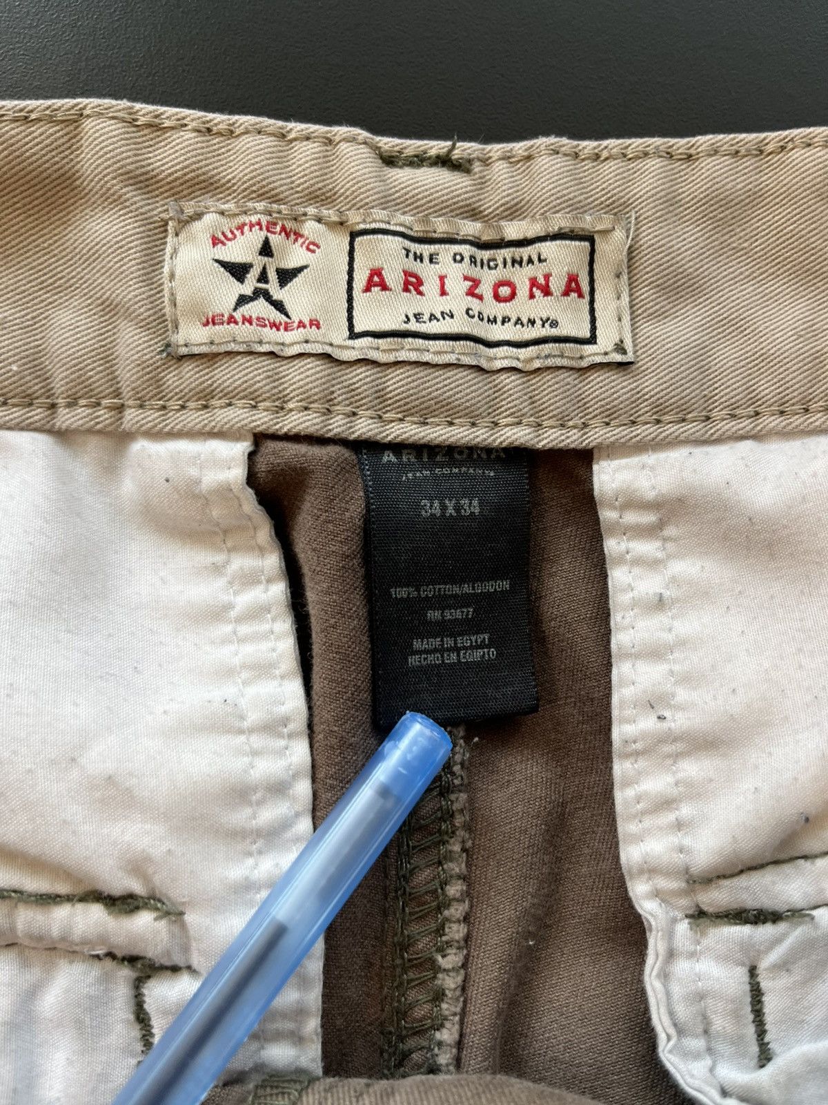 Arizona Jean Co. × Vintage Y2K Arizona cargo wide leg pants Size US 34 / EU 50 - 4 Thumbnail