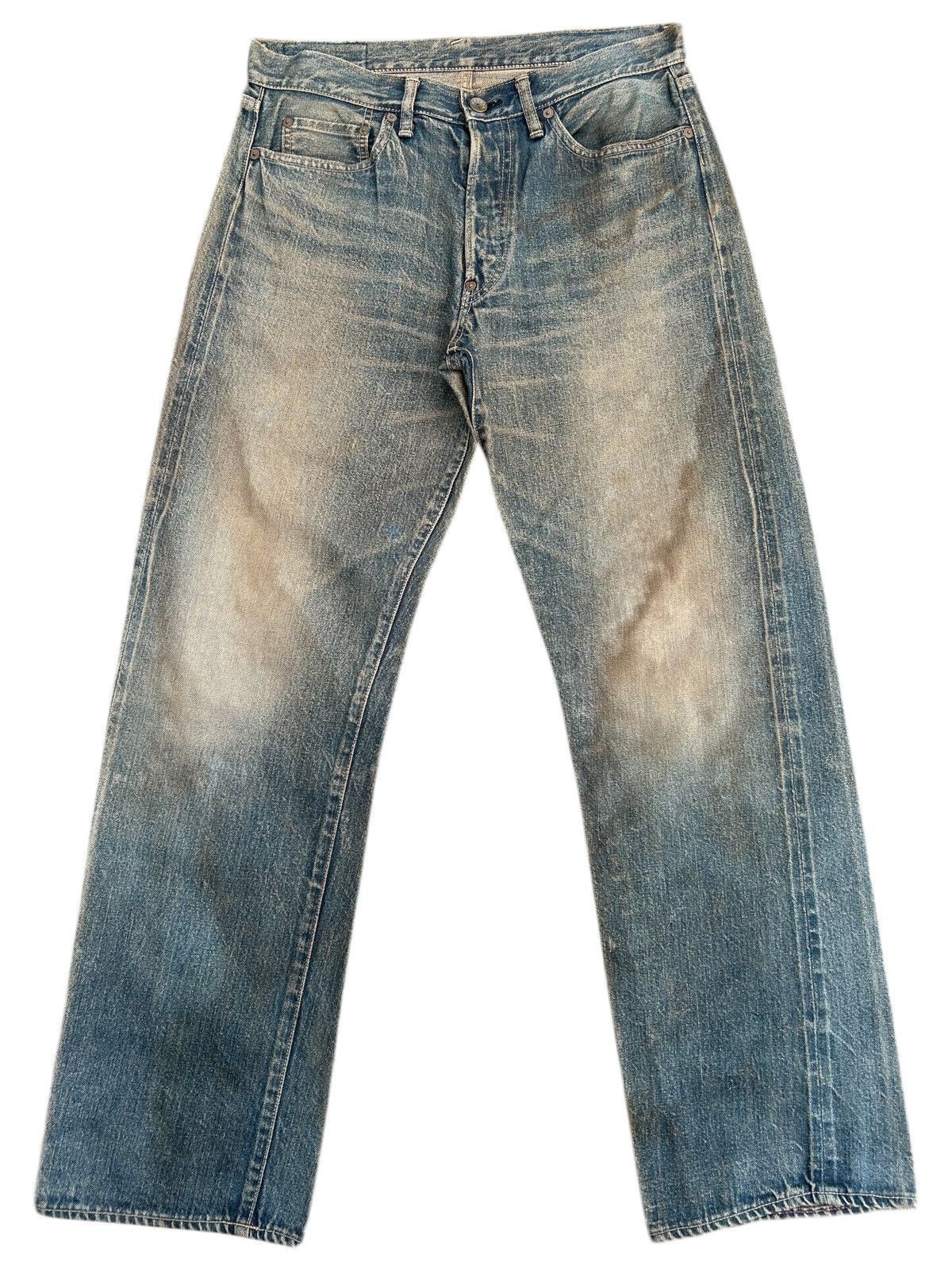 Kapital Vintage The Blue of an Selvedge Distressed Rusty Denim Jeans Size US 32 / EU 48 - 1 Thumbnail