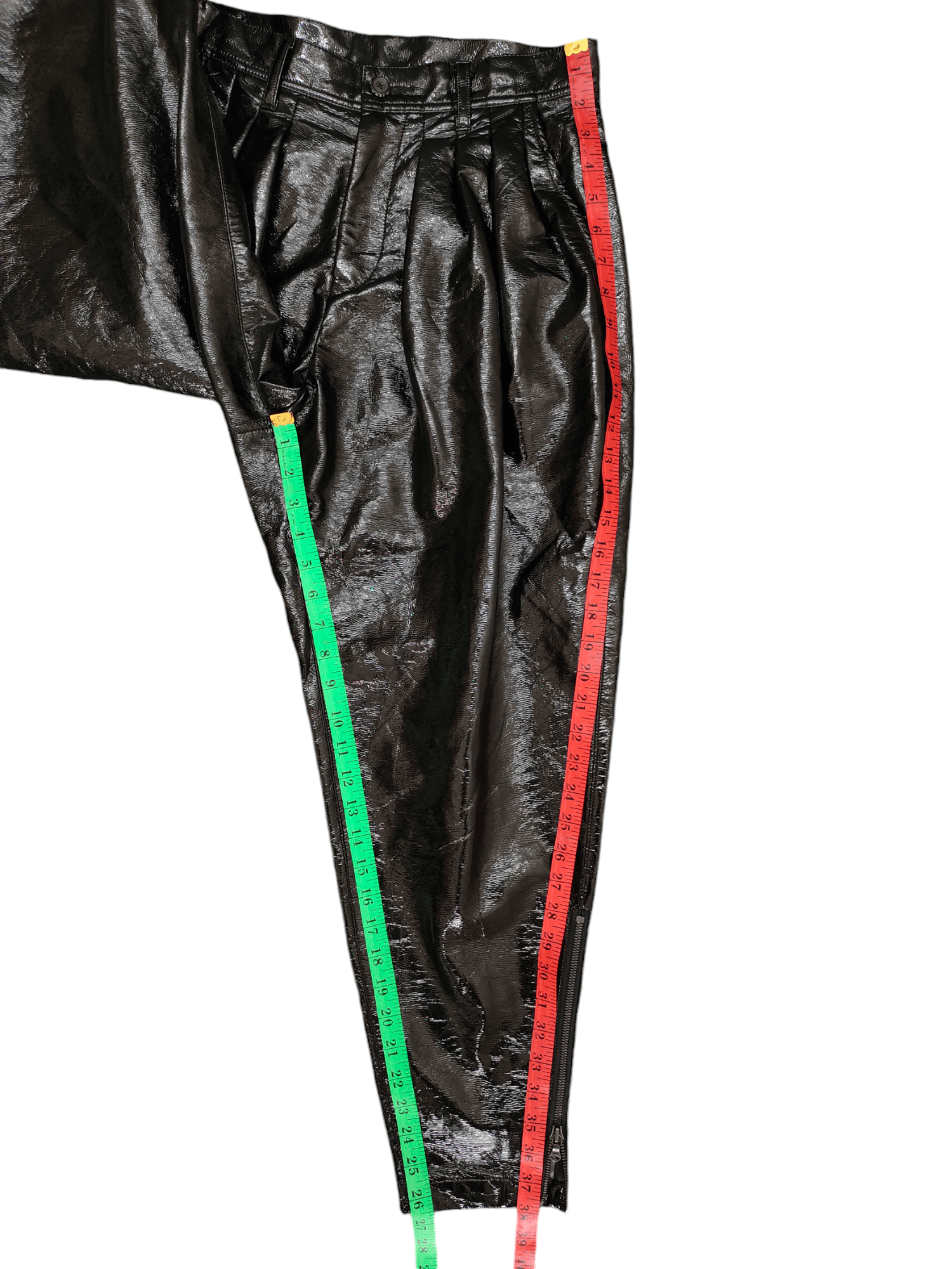 SHAREEF Shareef Japan Glossy Zipper Ankle Balloon Pants Size US 29 - 9 Thumbnail