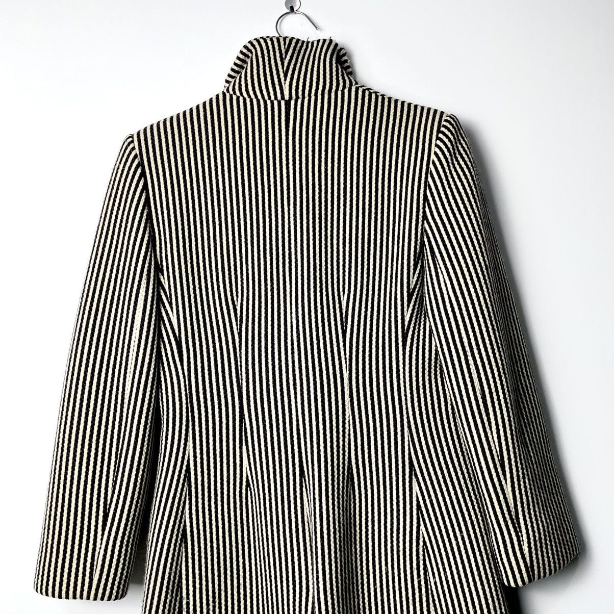 Miu Miu Miu Miu Archival Vertically Striped Wool Overcoat Size M / US 6-8 / IT 42-44 - 6 Thumbnail