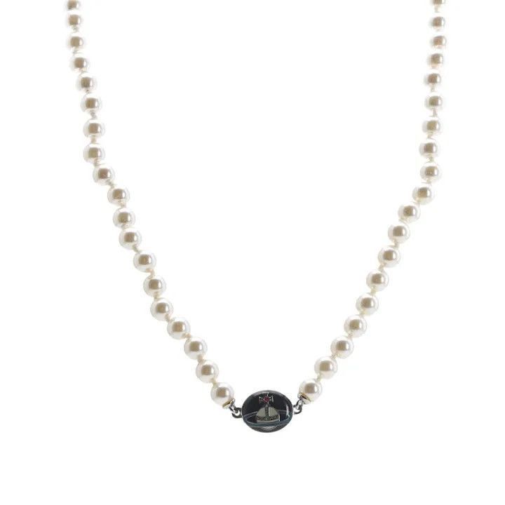 Vivienne Westwood Vivienne Westwood Loelia Pearl Ceramic Necklace Size ONE SIZE - 7 Thumbnail