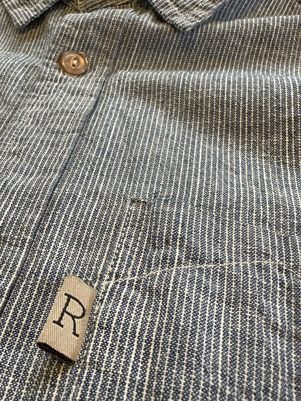 Railcar Fine Goods Railcar Fine Goods striped chambray work shirt Size US M / EU 48-50 / 2 - 3 Thumbnail