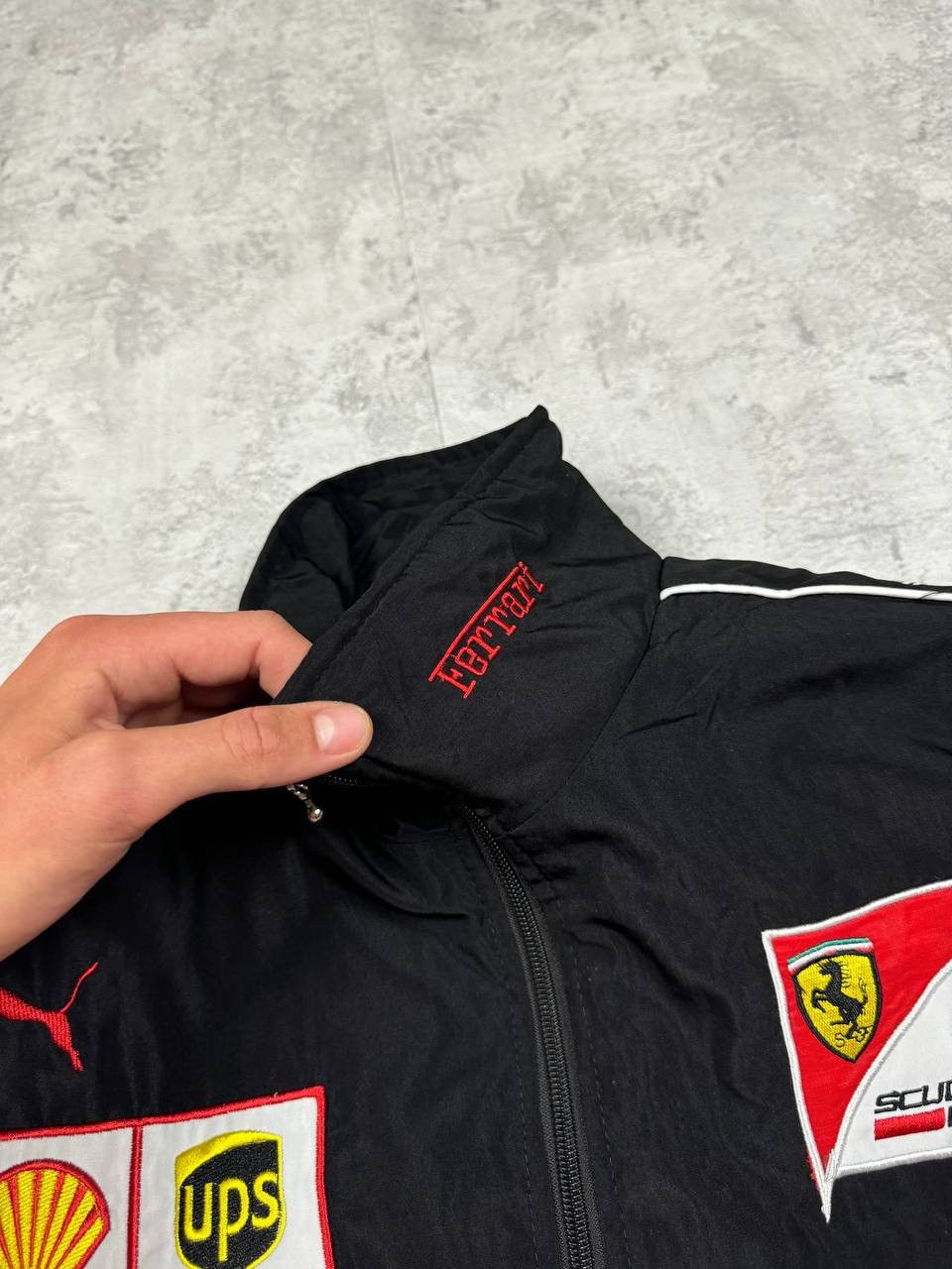 Vintage RARE Vintage Ferrari Racing Bomber Jacket Formula-1 Big Logo Size US M / EU 48-50 / 2 - 7 Thumbnail