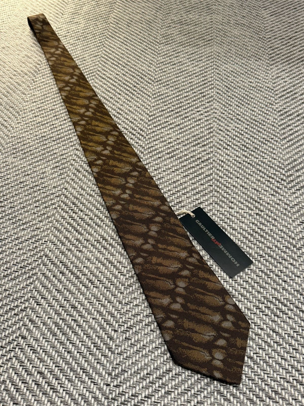 Jean Paul Gaultier JEAN PAUL GAULTIER OBJET CAMOUFLAGE NECK TIE Size ONE SIZE - 3 Thumbnail