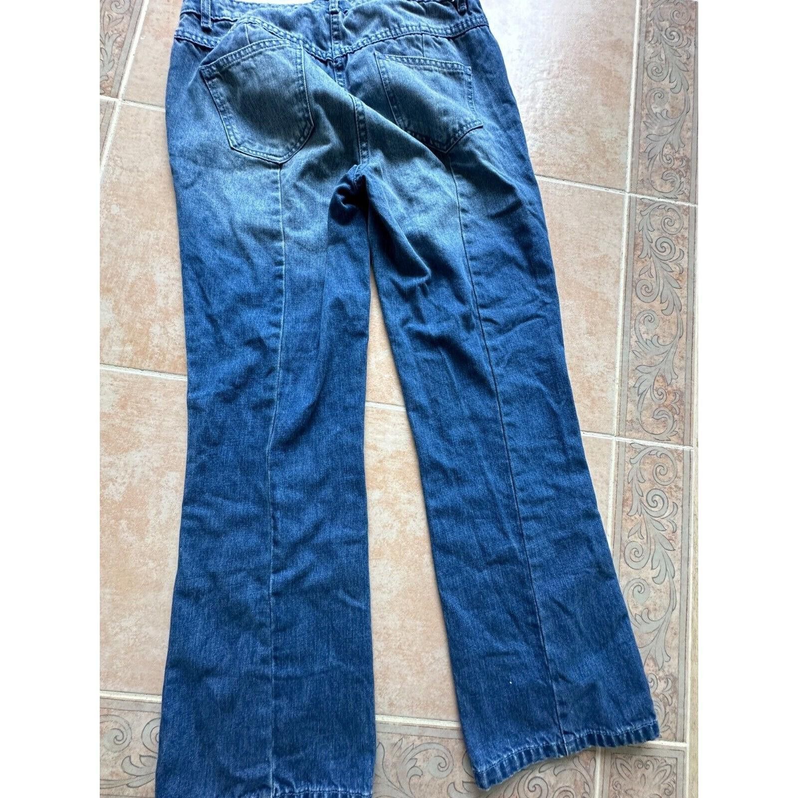 Designer ULLA JOHNSON Alex Jeans Size 6 Lace up Blue Size 28" / US 6 / IT 42 - 10 Thumbnail