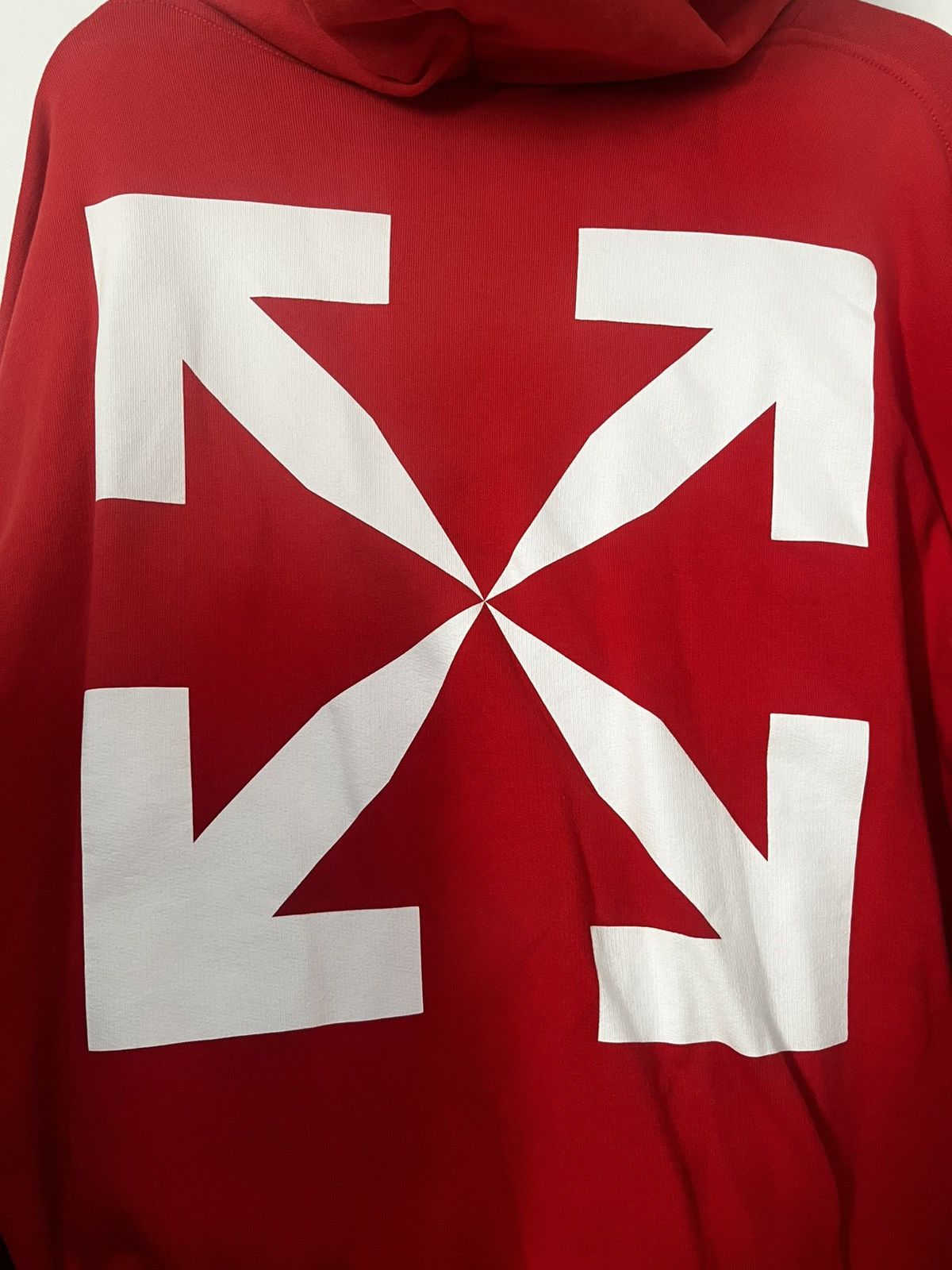 Off-White Off-White Mona Lisa White Diagonal Sleeve Hoodie Size S / US 4 / IT 40 - 10 Thumbnail
