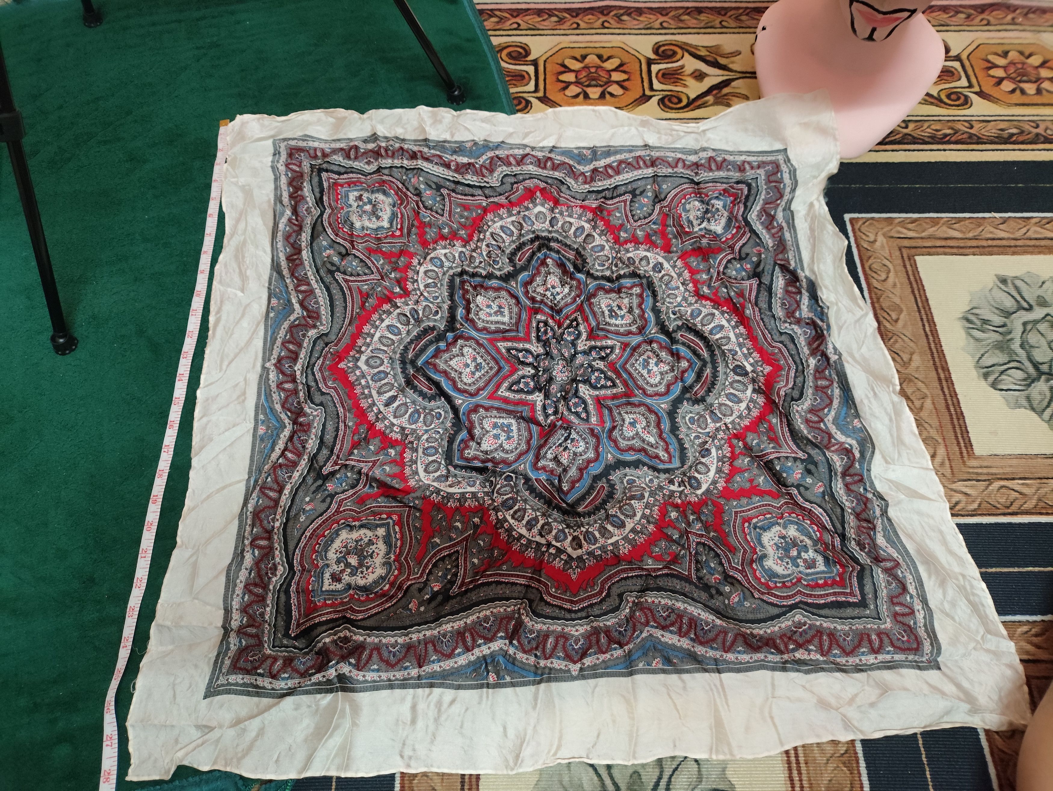 Designer × Vintage Vintage Art Scarves Neckerchief Rare design Size ONE SIZE - 5 Thumbnail