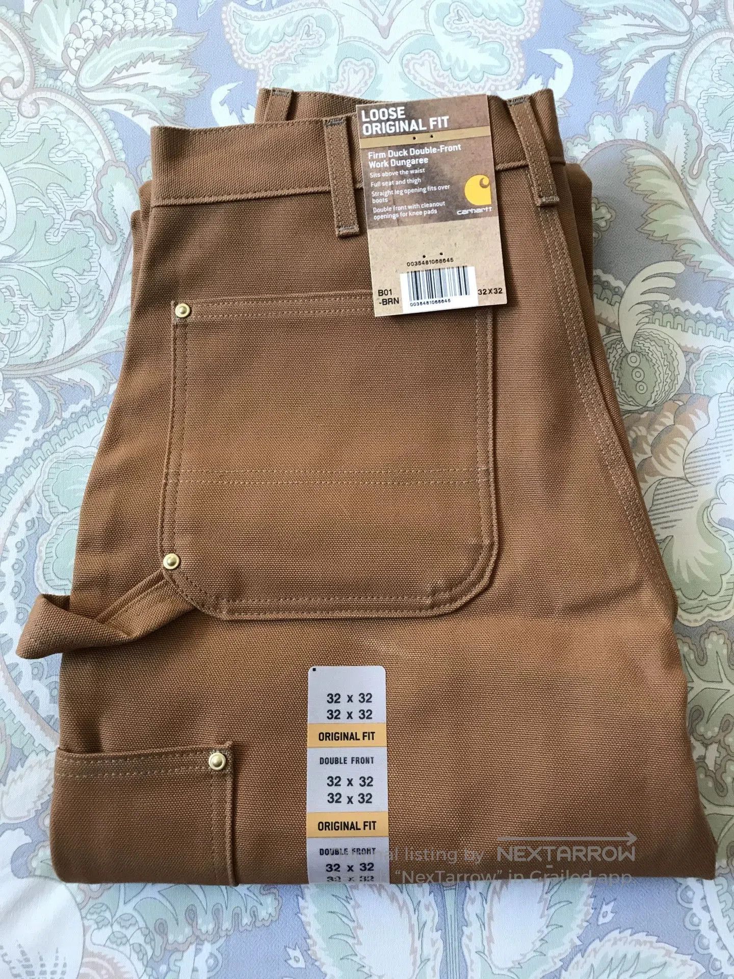 Carhartt Carhartt B01 BRN W32L32 Work Pants. Size US 32 / EU 48 - 1 Thumbnail
