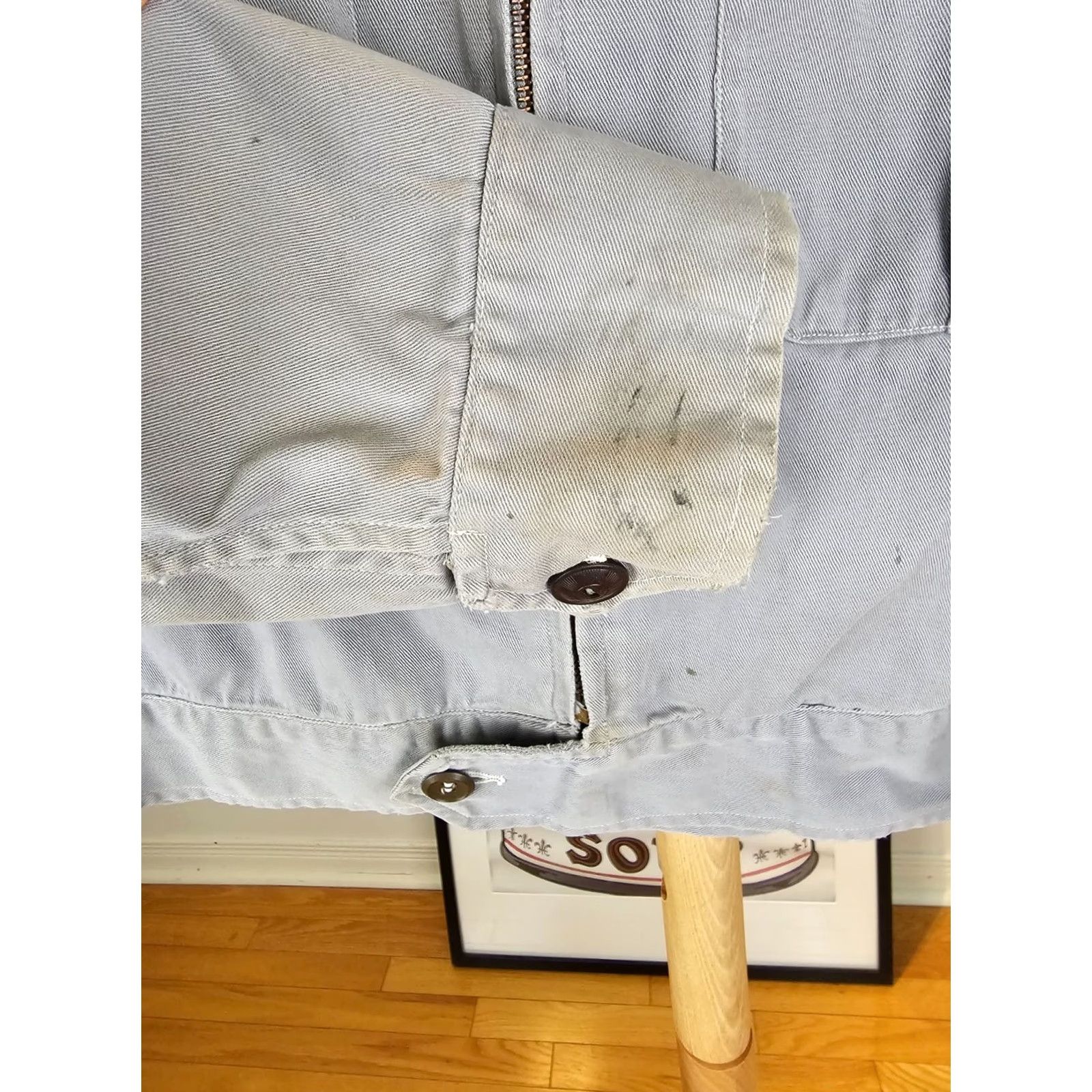 Vintage VINTAGE Hercules KHAKI MILITARY MECHANIC WORK JACKET SZ L LARGE Cotton Bomber Jacket Men 50's 20 INCH 23 INCH 23 INCH 22 INCH Size US L / EU 52-54 / 3 - 7 Thumbnail