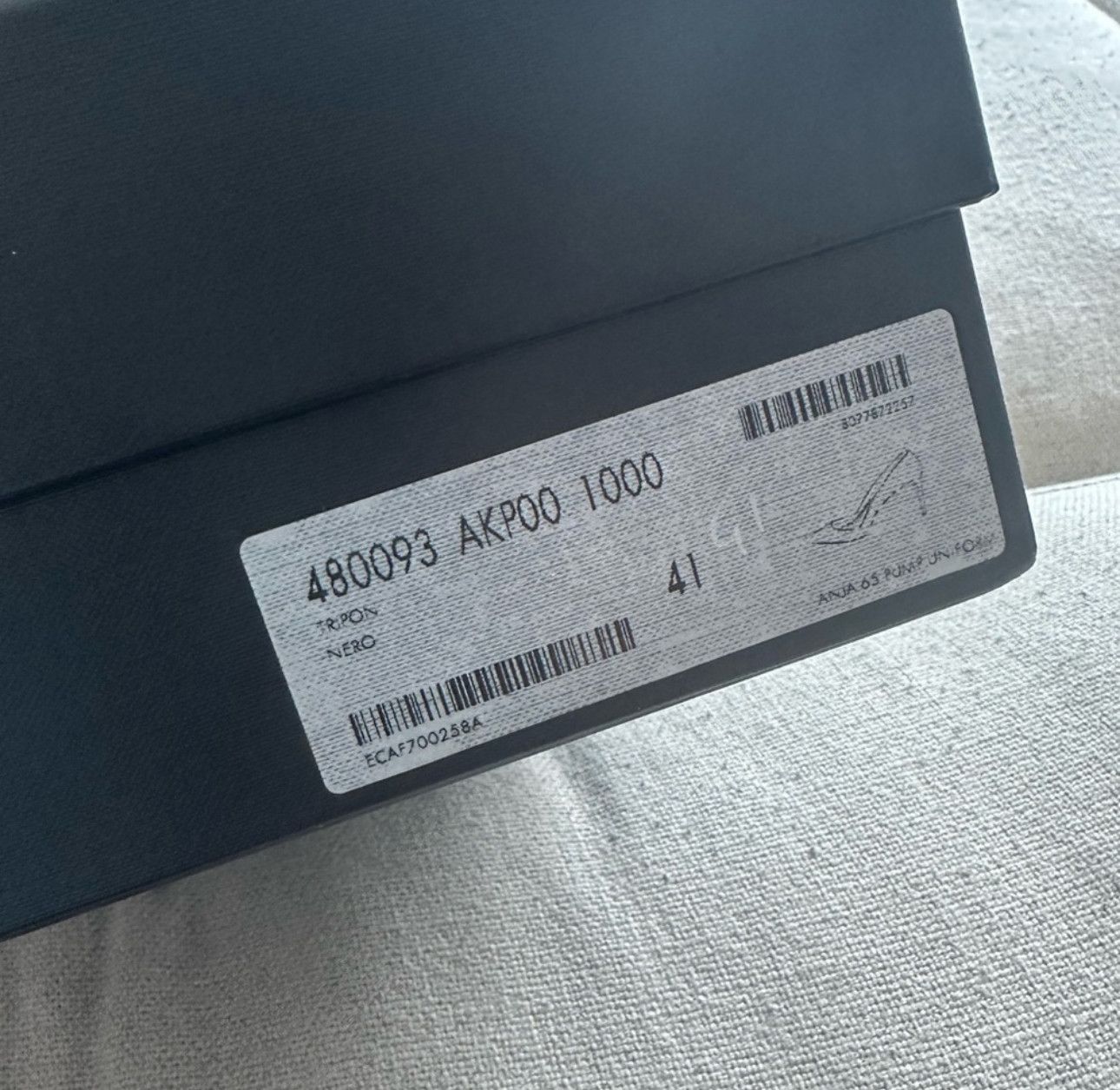 Saint Laurent Paris Anja 65 Pump Uniform Nero Size US 11 / IT 41 - 2 Thumbnail