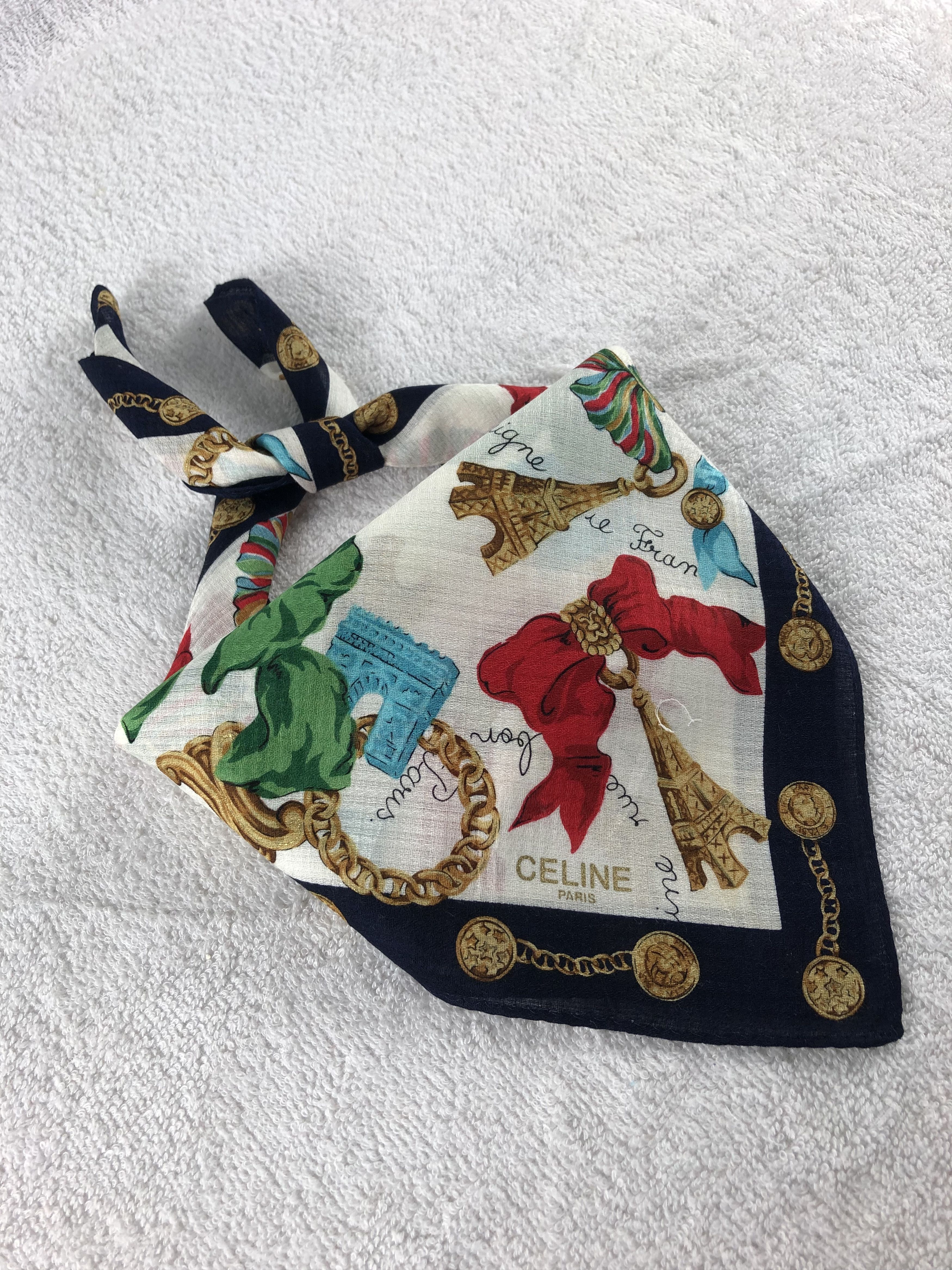 Celine Celine Handkerchief / Bandana / Neckerchief Size ONE SIZE - 2 Thumbnail