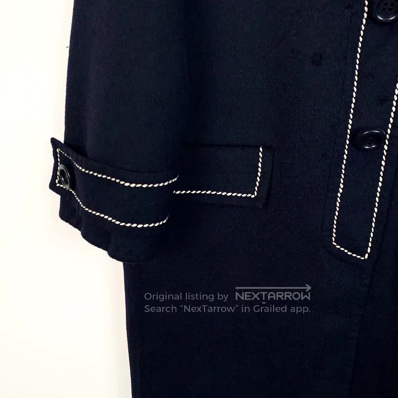 Prada Prada Black woollen lapel coat Size XXS / US 00 / IT 34 - 4 Thumbnail