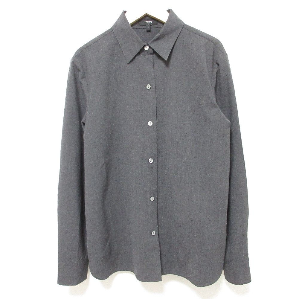 Theory Theory Theory TRACEABLE WOOL N Straight Shirt Wool Shirt Others Tops DUTY FREE for USA Size ONE SIZE - 1 Thumbnail