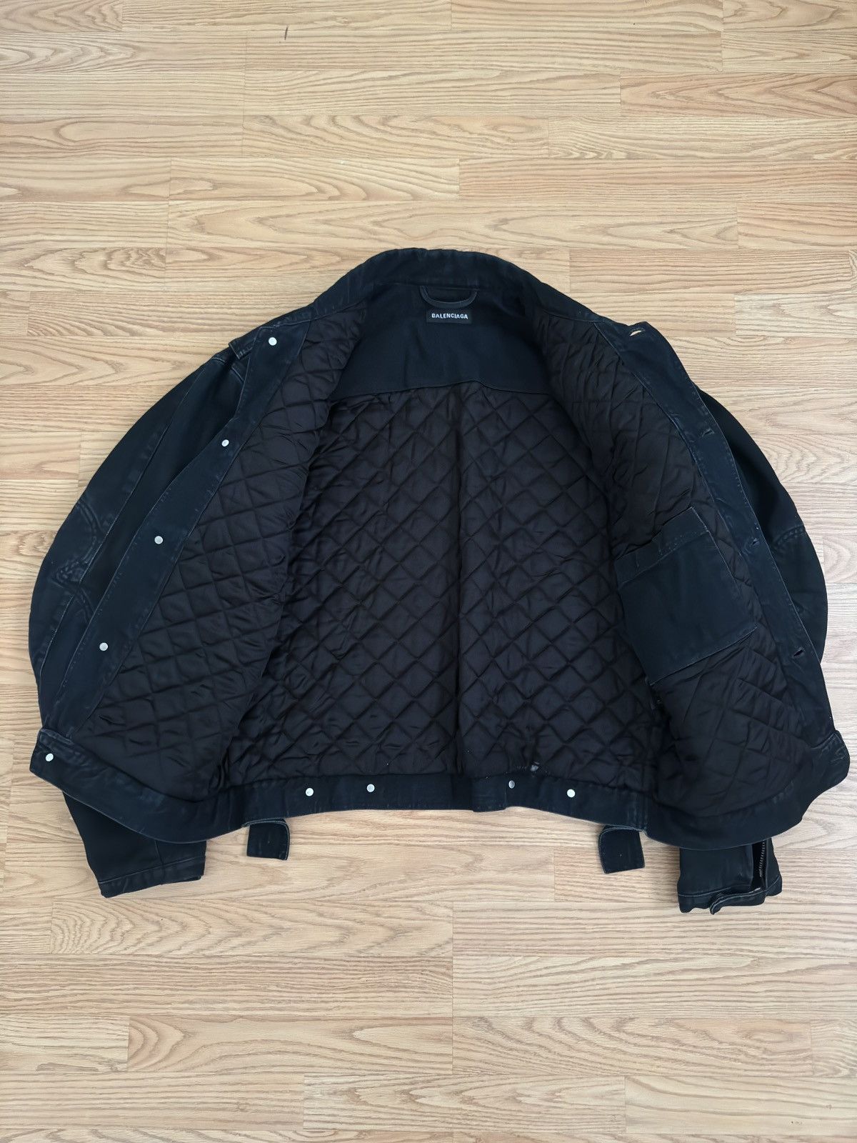 Balenciaga Balenciaga Biker Denim Jacket Size US M / EU 48-50 / 2 - 8 Thumbnail