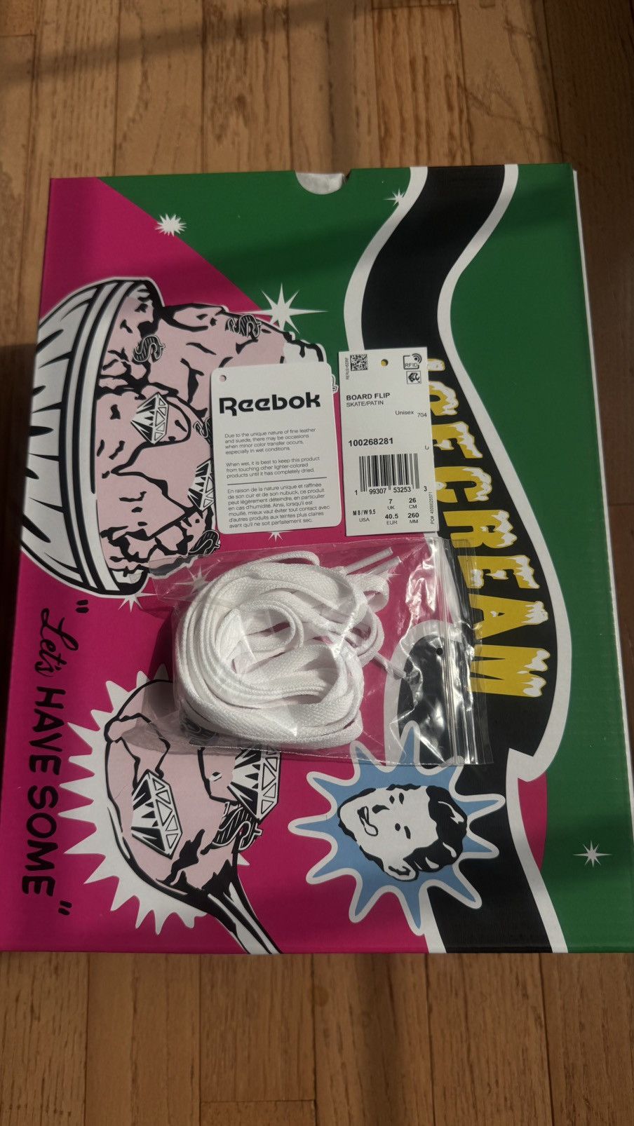 Icecream × Reebok Reebok Board Flip BBC Icecream Green Pink Size US 8 / EU 41 - 8 Thumbnail