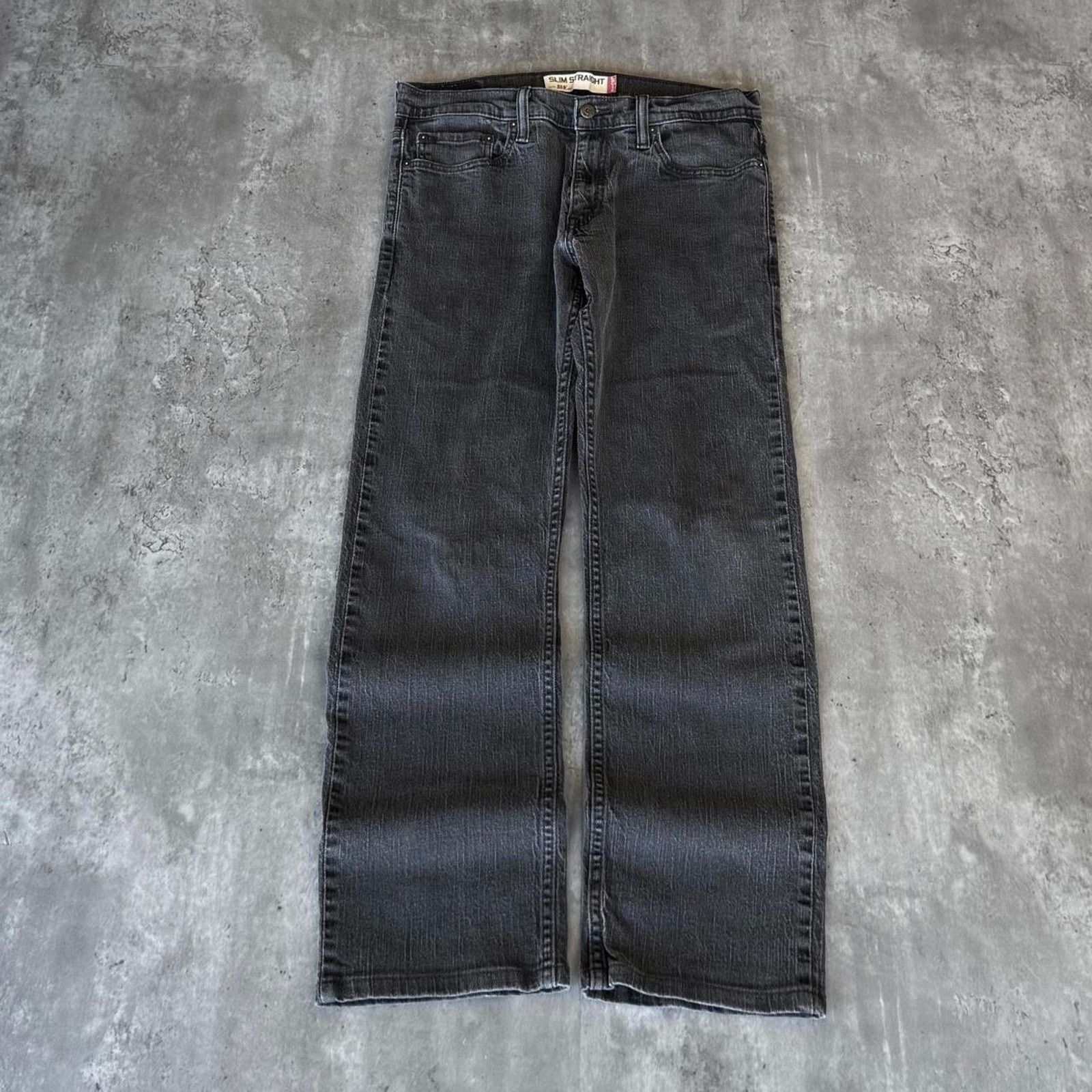 Levi's × Levi's Vintage Clothing Levi’s 514 Slim Straight Faded Black Essential Denim Jeans Size US 32 / EU 48 - 2 Thumbnail