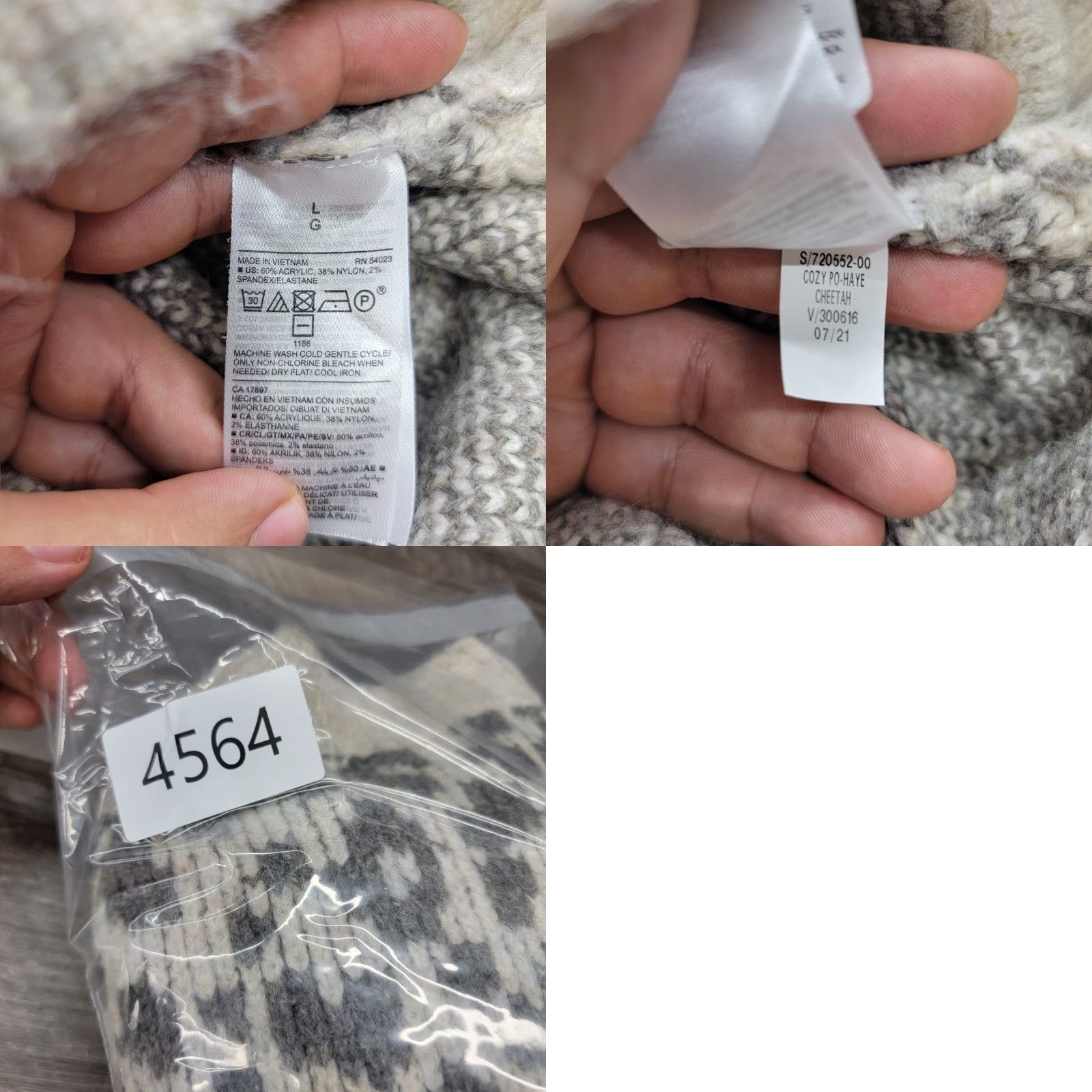 Old Navy Old Navy Sweater Womens Large Cozy Pullover Cheetah Print po-haye 720552-00 Size L / US 10 / IT 46 - 8 Thumbnail