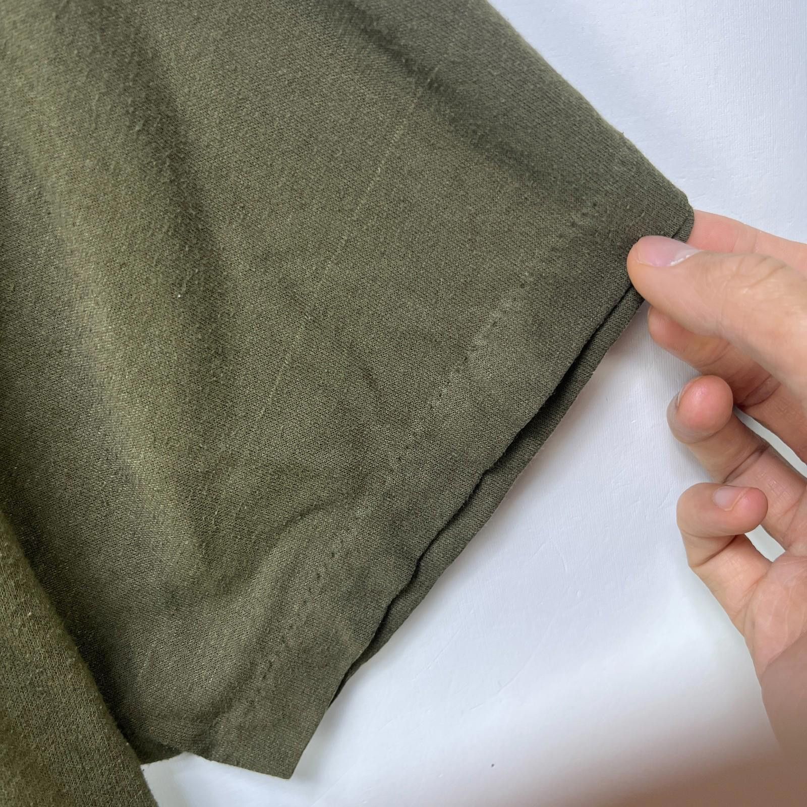 Vintage Vintage 90s Olive Blank Single Stitch Undershirt XL Size US XL / EU 56 / 4 - 5 Thumbnail