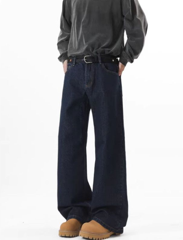 Japanese Brand Men's American Street Loose Cleanfit Wide-Leg Jeans Size US 32 / EU 48 - 3 Thumbnail
