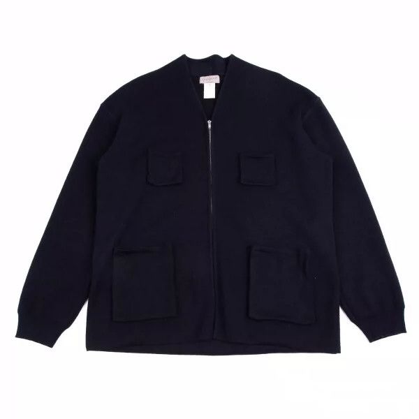 Yohji Yamamoto Yohji Yamamoto 1990 four-pocket wool zip knit jacket Size US M / EU 48-50 / 2 - 1 Thumbnail