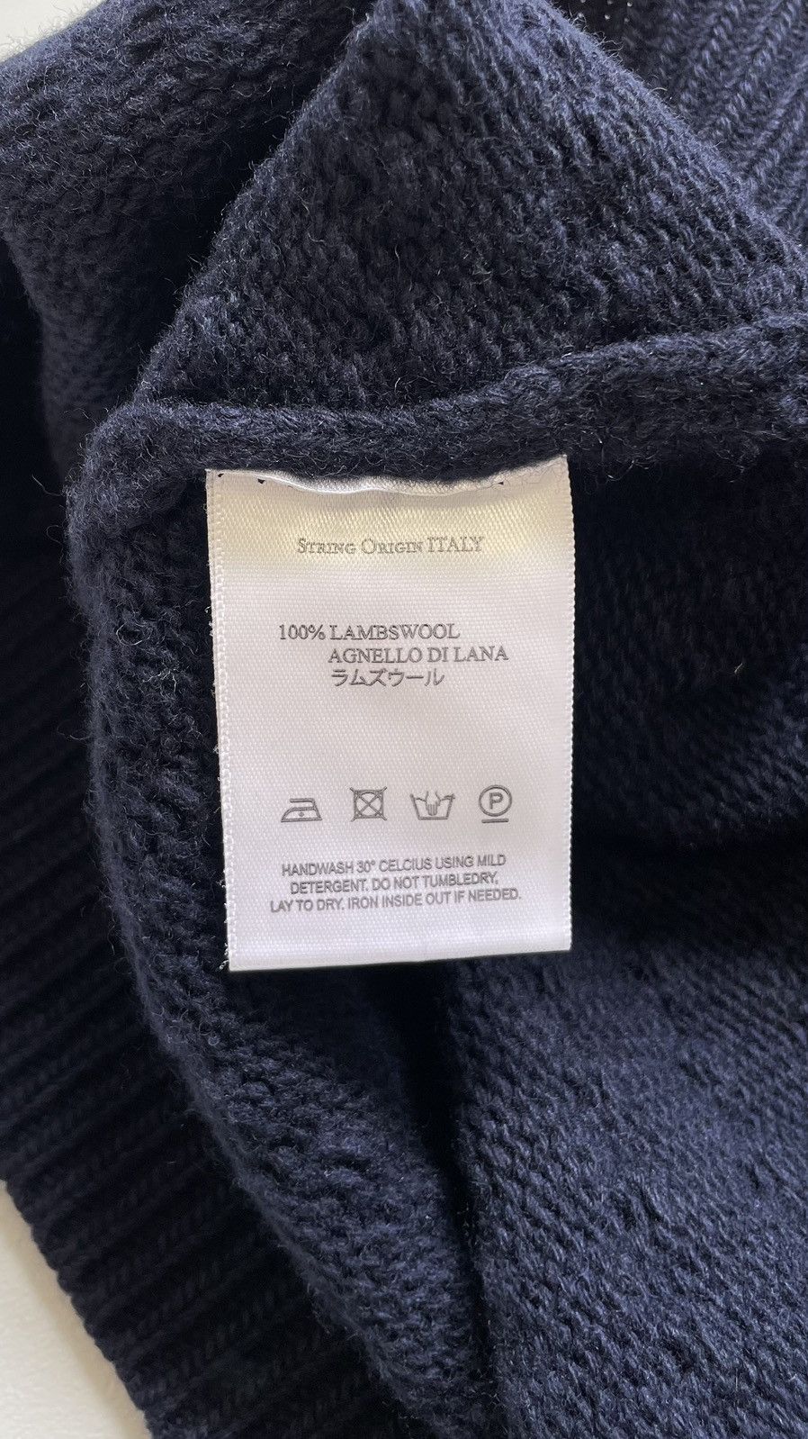 Our Legacy Dark Blue Wool Hole Knit Sweater Size US M / EU 48-50 / 2 - 7 Thumbnail