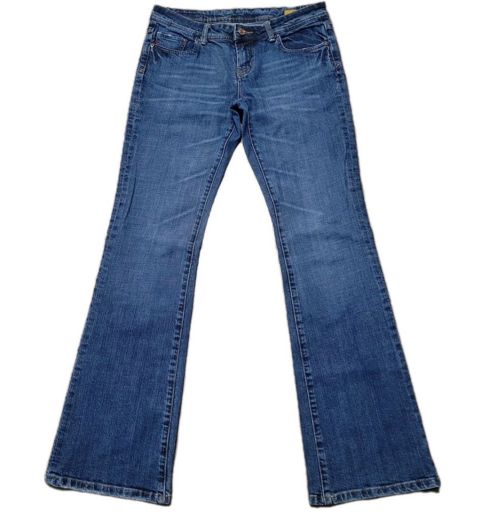 Seven 7 Seven 7 Classic Flare Stretch Blue Jeans Size 31 Inseam 34" Size 31" - 2 Thumbnail