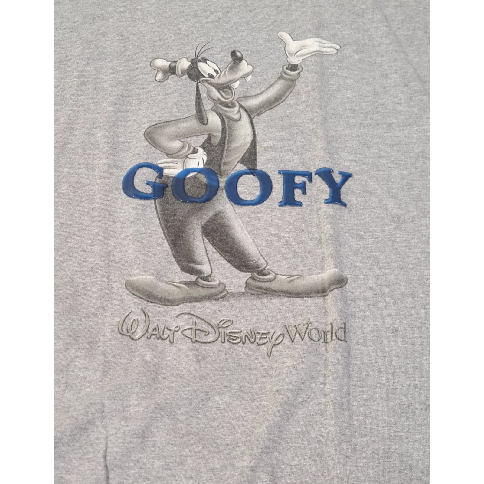 Disney VINTAGE Walt Disney World Shirt Mickey Mouse Goofy Men XL Gray Cotton 1990s Disney 90s Cartoon Logo Novelty Shirt Mens Shirt Size US XL / EU 56 / 4 - 2 Thumbnail