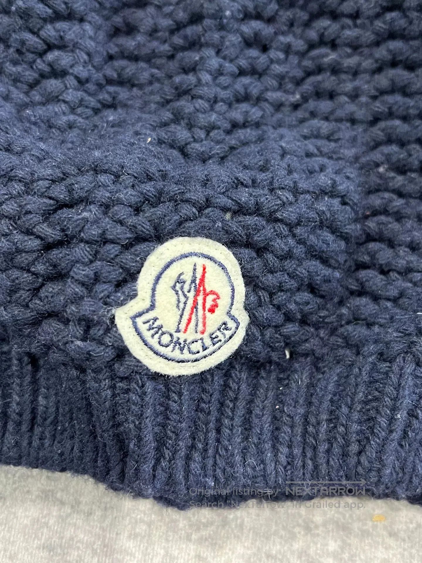 Moncler Moncler Knitted Wool Beanie Hat. Size ONE SIZE - 2 Thumbnail