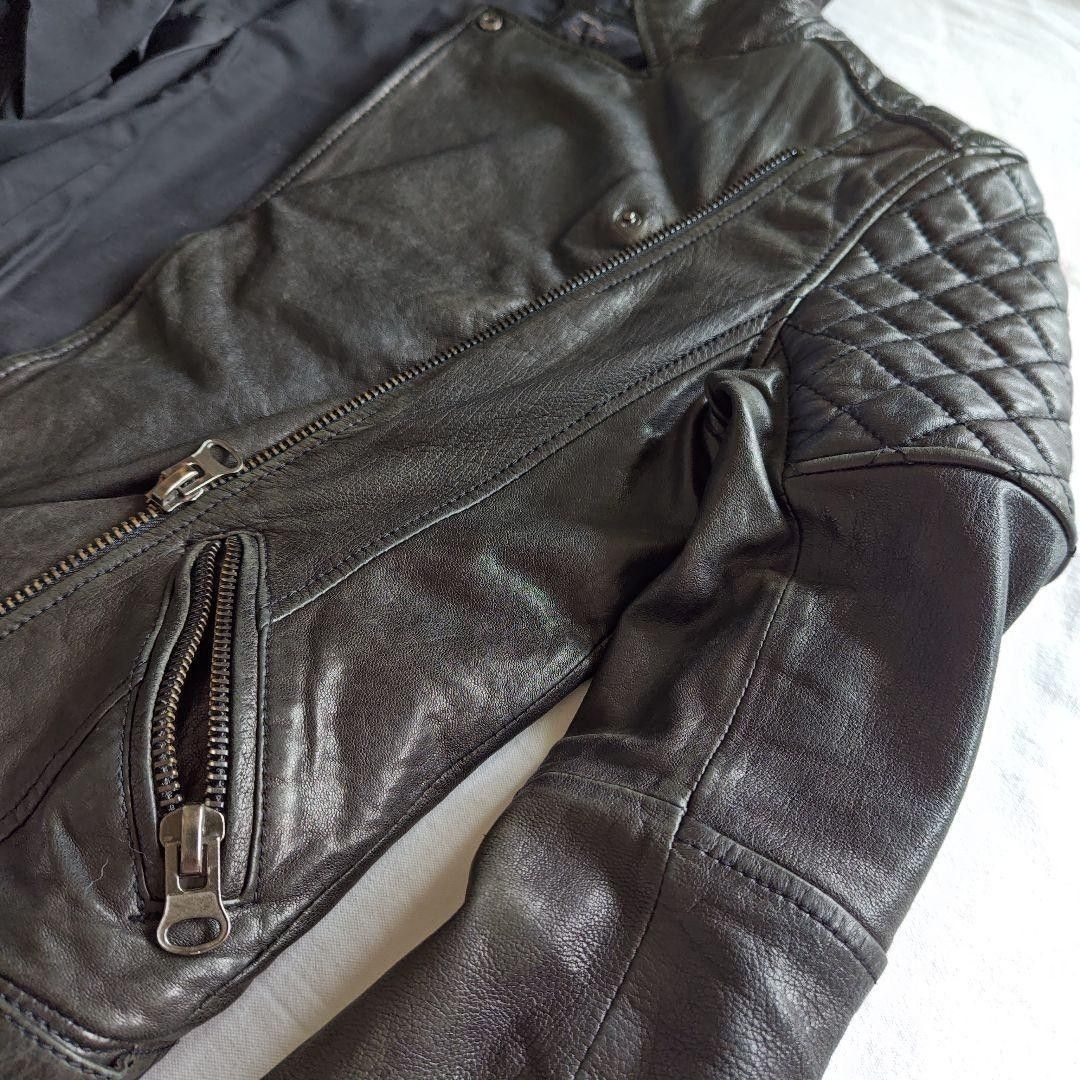 Zara Zara leather biker jacket Size M / US 6-8 / IT 42-44 - 3 Thumbnail