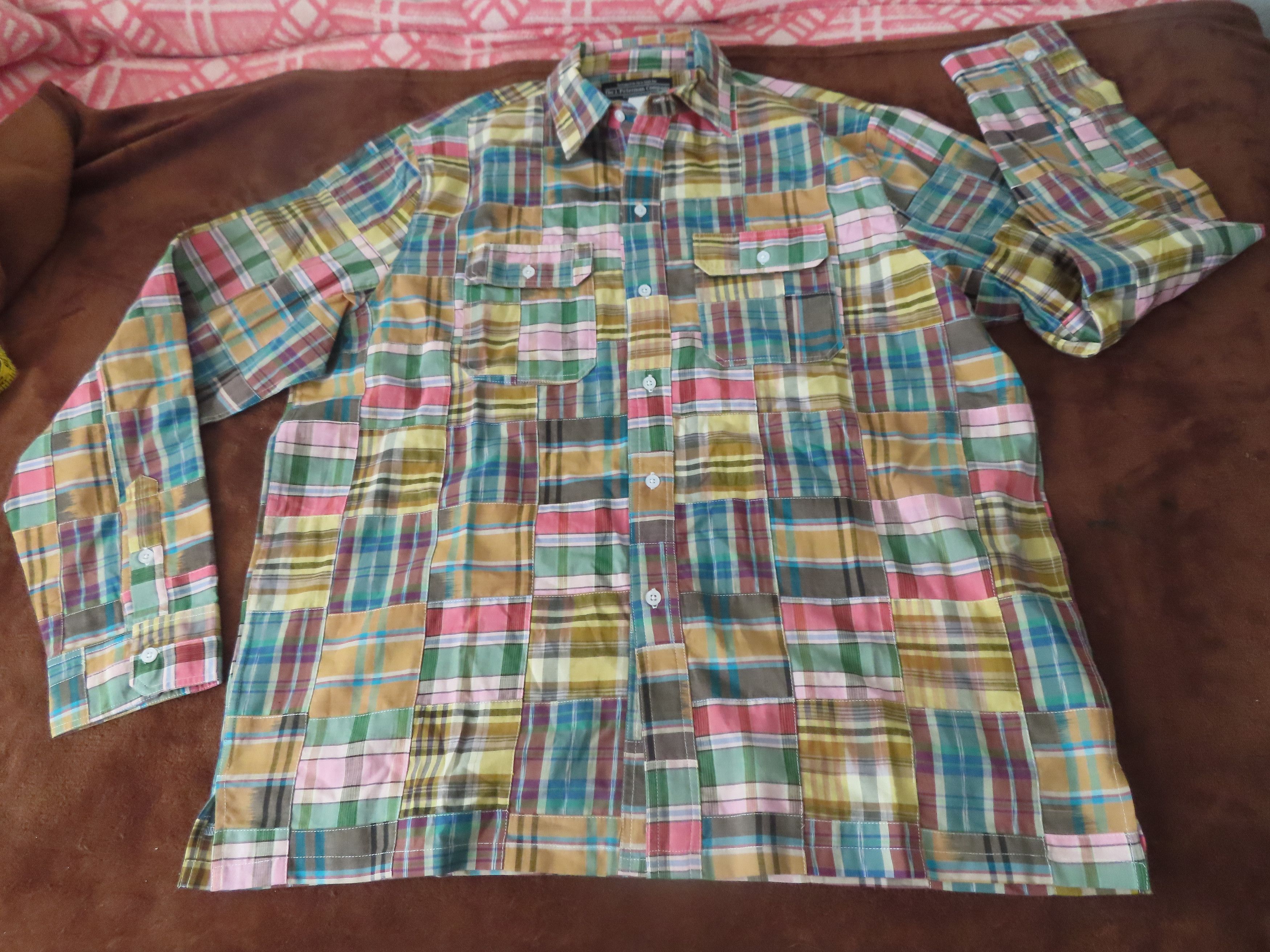 Designer × J. Peterman J Peterman Men's Shirt 2XL Plaid Madras Patchwork Outdoor Size US XXL / EU 58 / 5 - 1 Thumbnail
