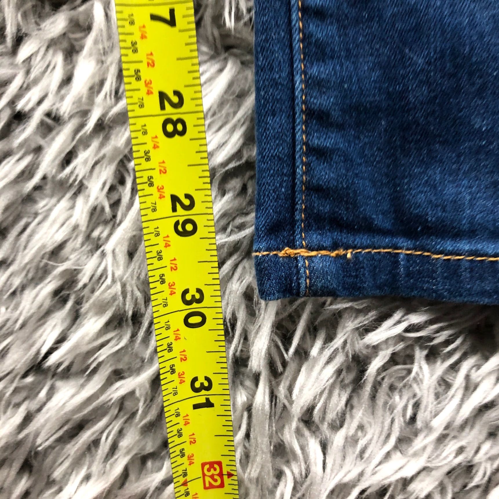 Denime Four Seasons Jeans Womens Size 29 Dark Wash Blue Denim Skinny Size 29" - 3 Thumbnail