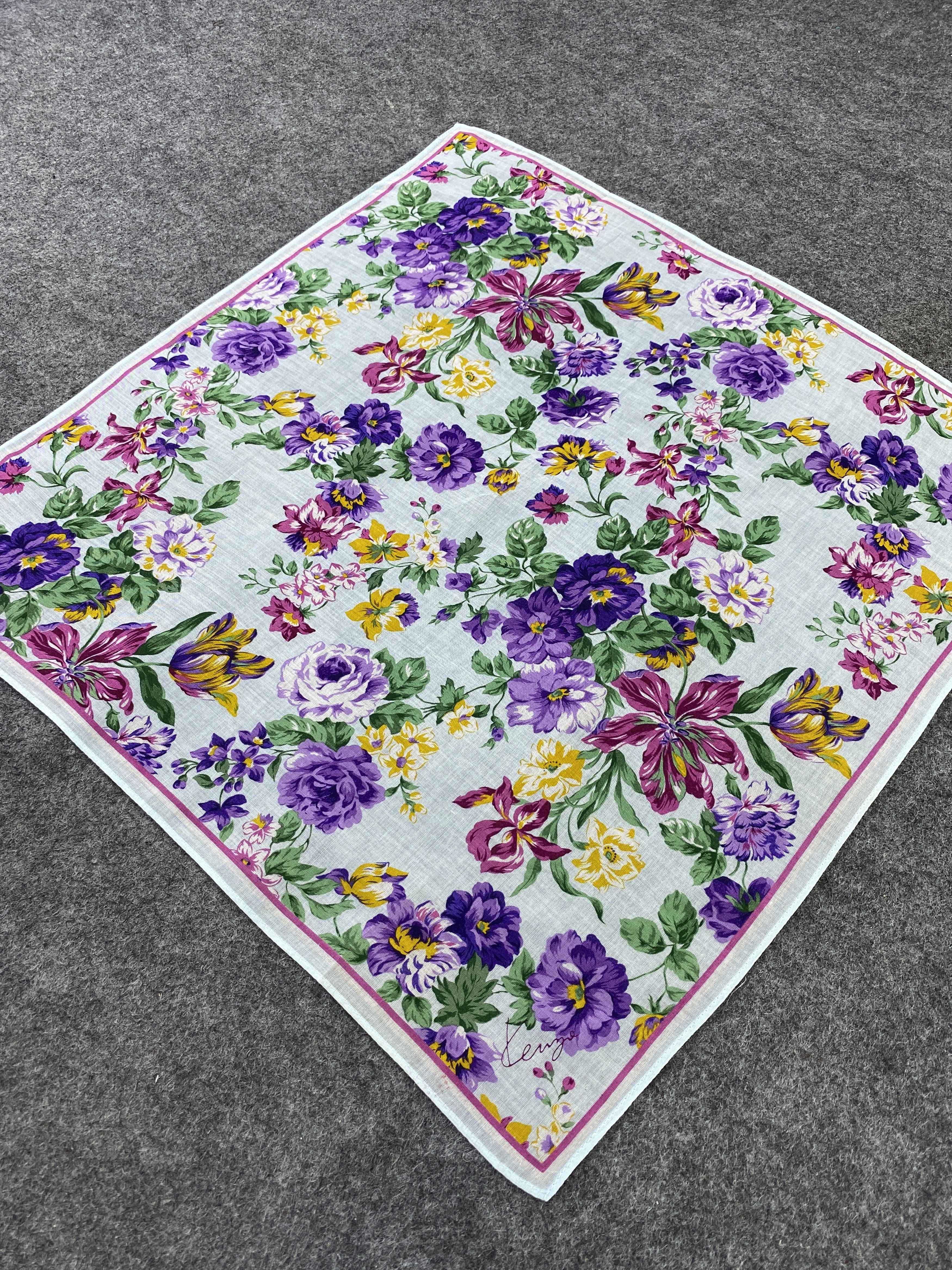 Kenzo Kenzo Handkerchief / Bandana / Neckerchief / Headscarf-B406 Size ONE SIZE - 4 Thumbnail