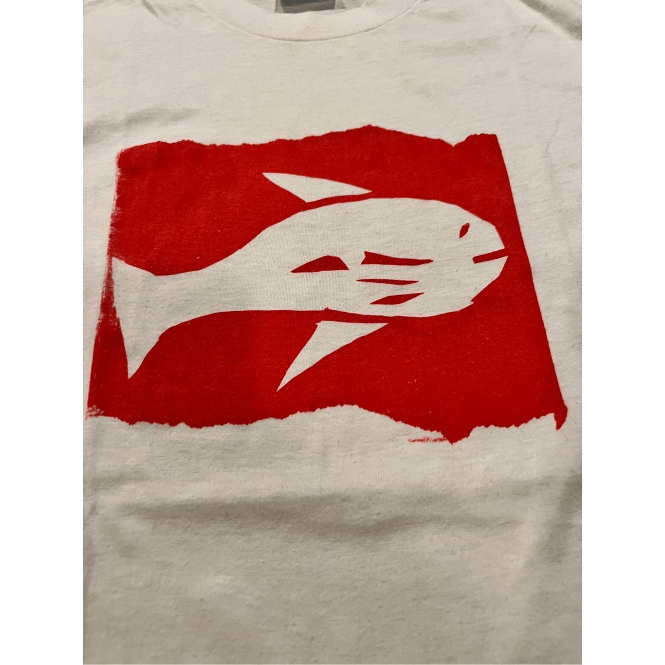 Hanes Vintage Rare HANES FISH LOGO single stitch T-shirt size L m Size US L / EU 52-54 / 3 - 5 Thumbnail
