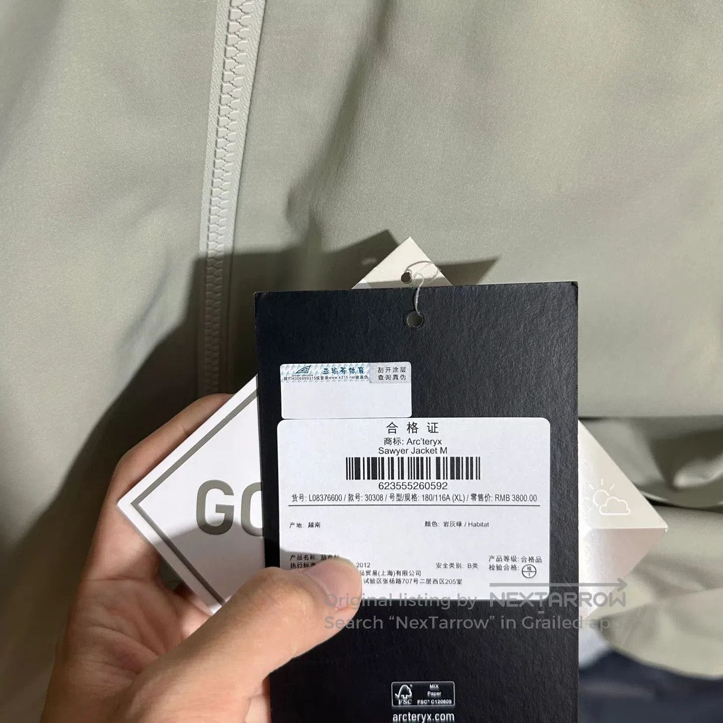 Arc'teryx Arcteryx Sawyer Jacket Softshell XL Green. Size US XL / EU 56 / 4 - 4 Thumbnail