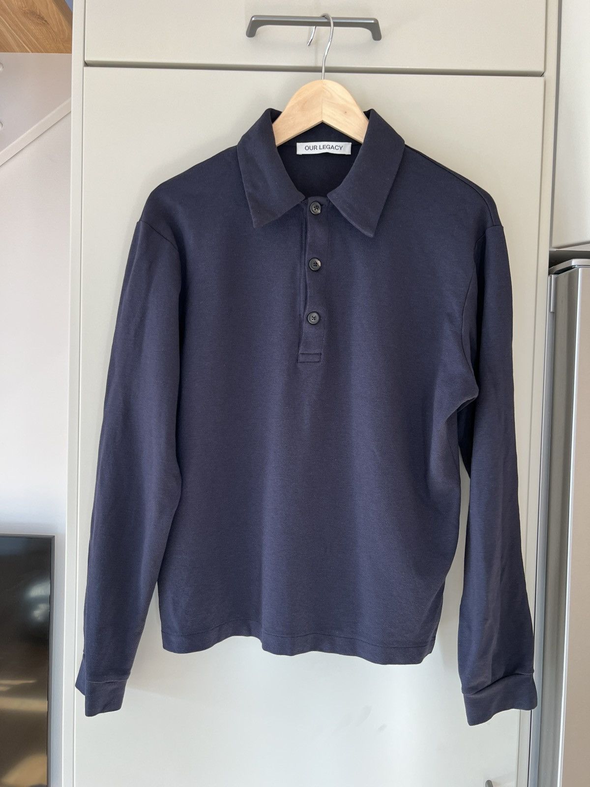 Our Legacy Our Legacy Navy Ile Piquet Polo | Grailed