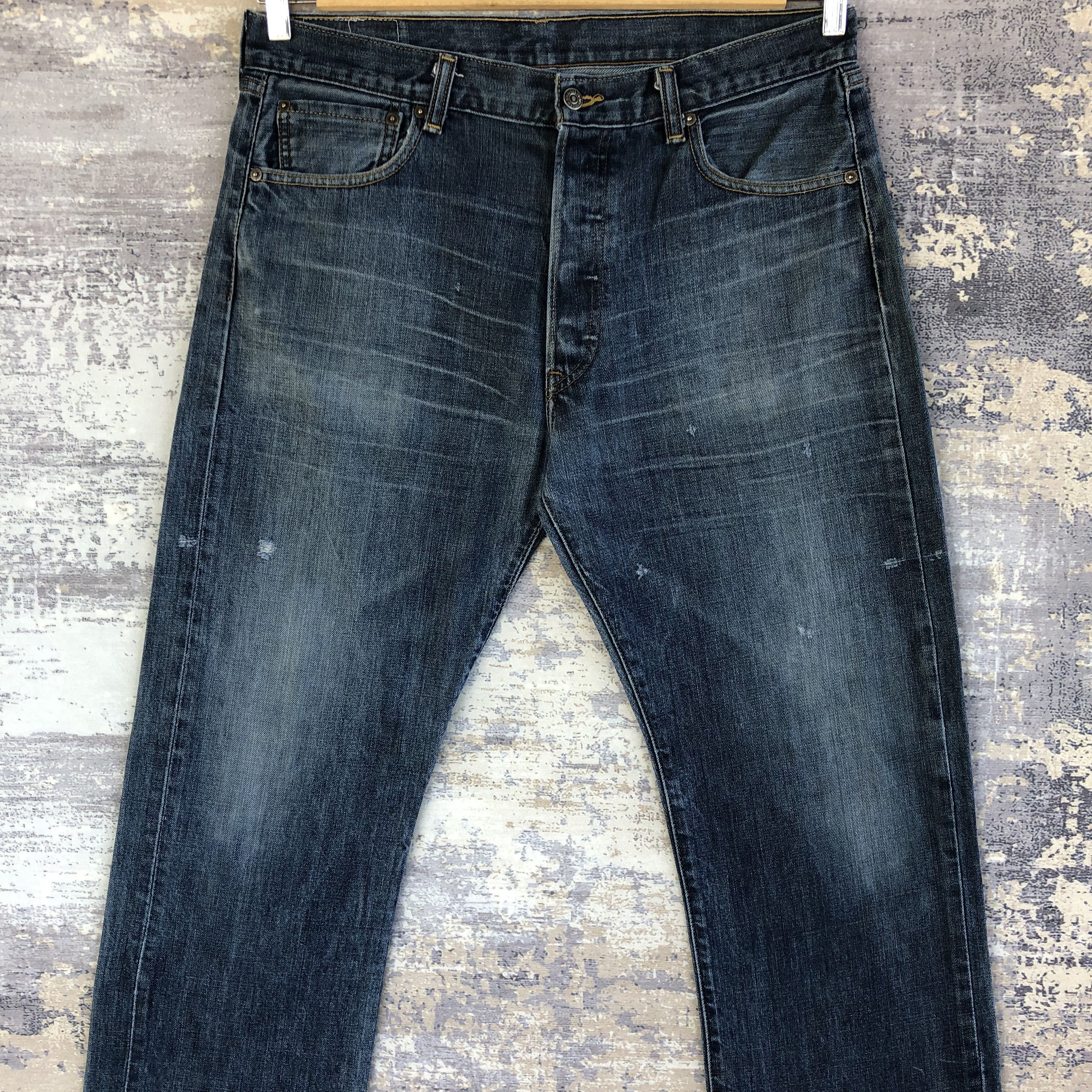 Levi's Vintage Levis 501 Jeans Levi's Faded Stonewash Denim Size US 34 / EU 50 - 3 Thumbnail