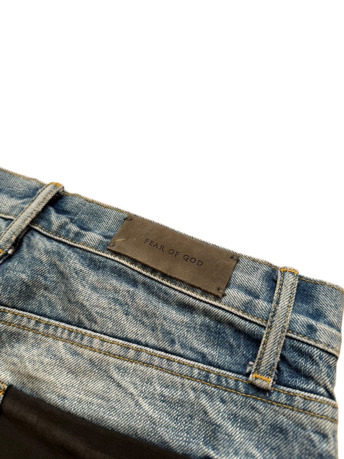 Fear of God Fifth Collection Painted Denim Blue Size US 30 / EU 46 - 12 Thumbnail
